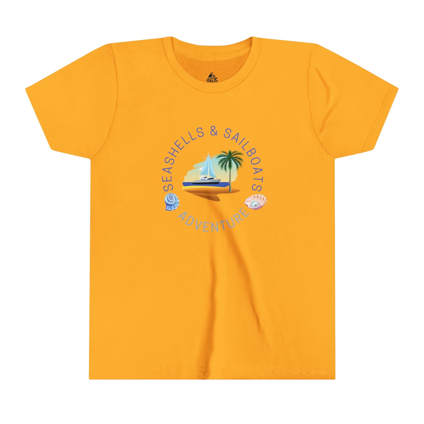 Seashells and Sailboats Youth Short Sleeve Tee - Haute Sail