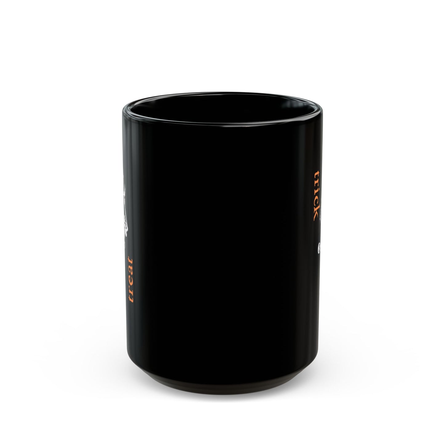 Trick or Treat Skeleton Black Mug (11oz, 15oz)