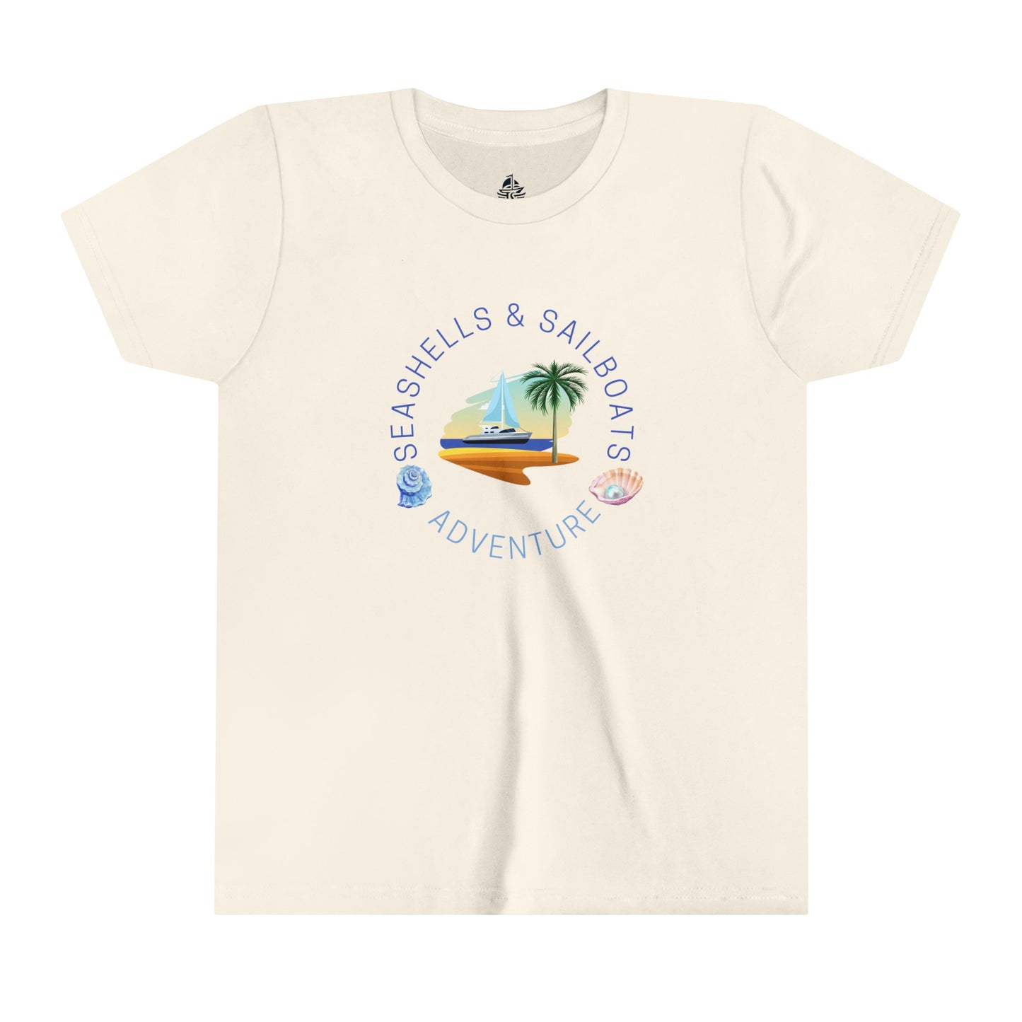 Seashells and Sailboats Youth Short Sleeve Tee - Haute Sail