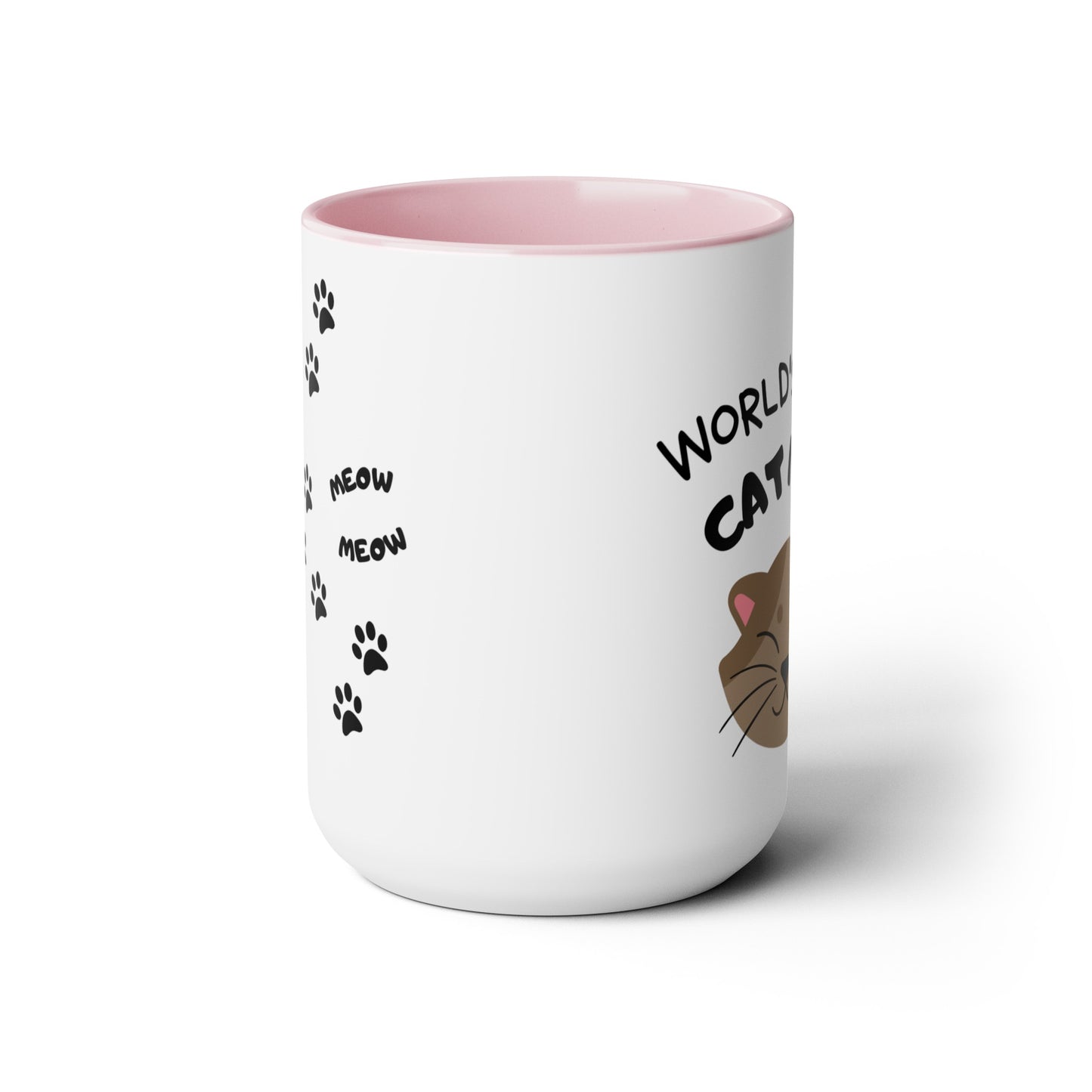 World's Best Cat Mom Two-Tone Coffee Mug, 15oz - Haute Sail