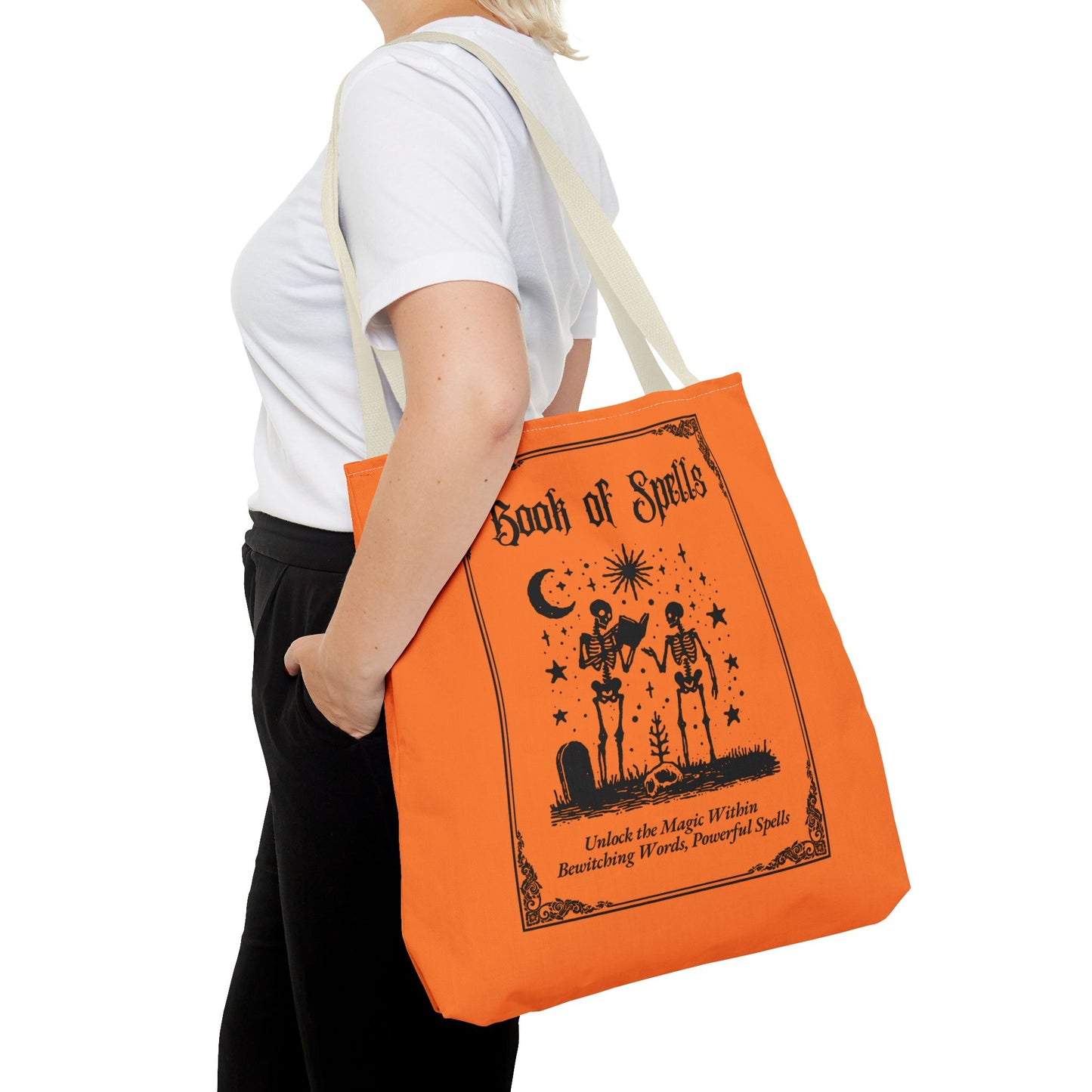 Book of Spells Halloween Tote Bag