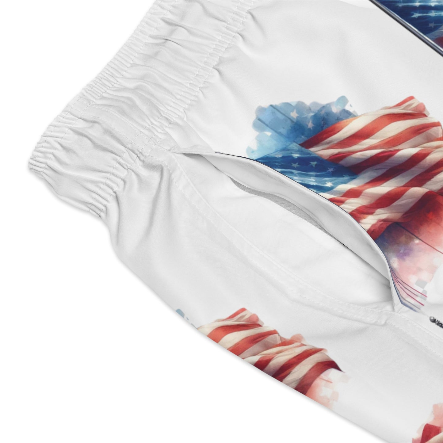 Haute Sail American Flag Swim Trunks (AOP) - Haute Sail