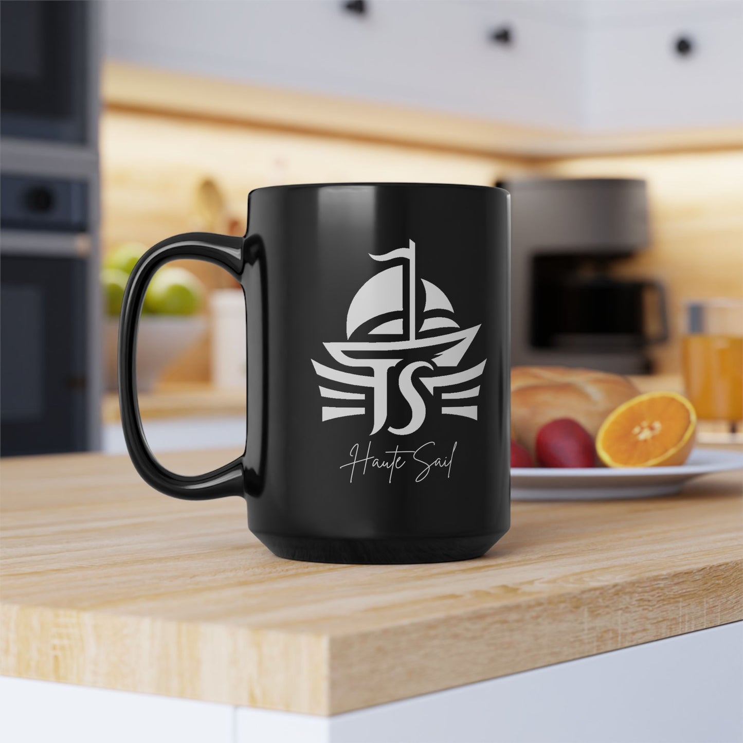 Haute Sail Black Mug (11oz, 15oz) - Haute Sail