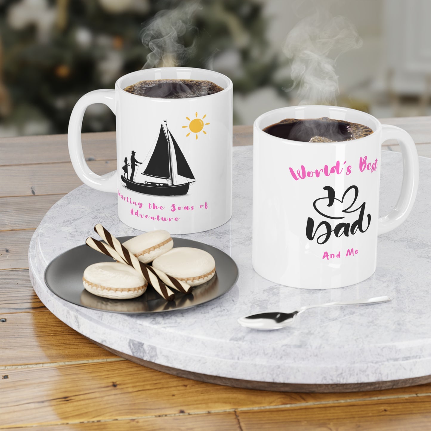 World's Best Dad & Me Daughter Ceramic Mugs (11oz\15oz\20oz)