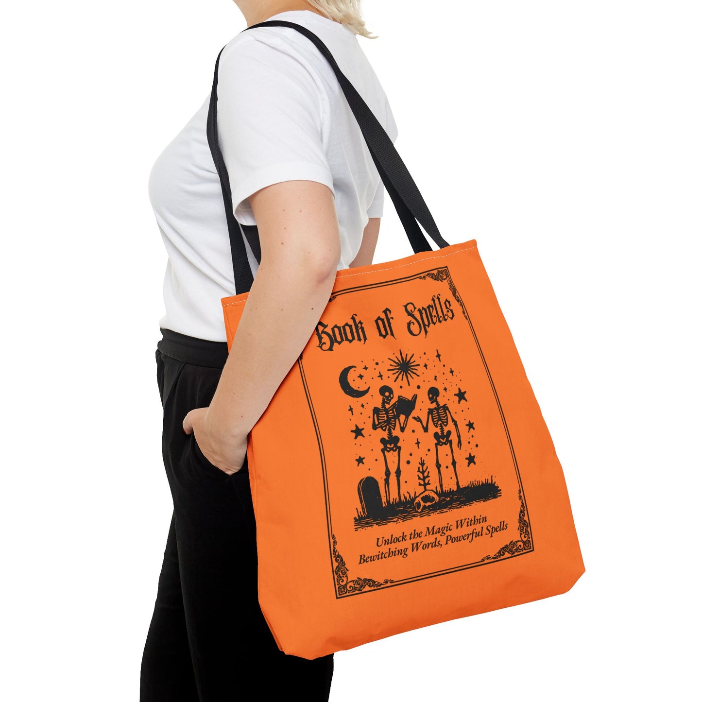 Book of Spells Halloween Tote Bag