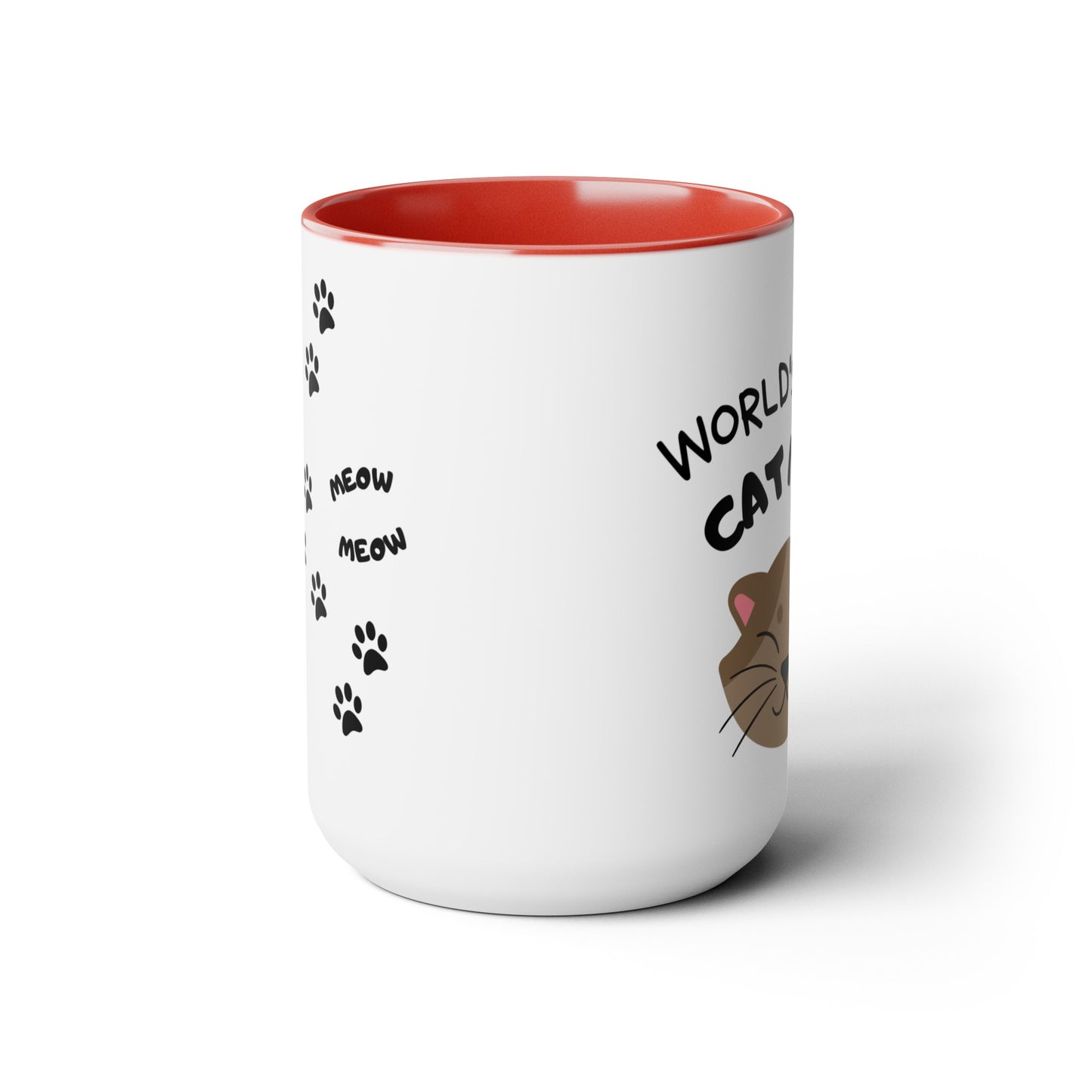 World's Best Cat Mom Two-Tone Coffee Mug, 15oz - Haute Sail