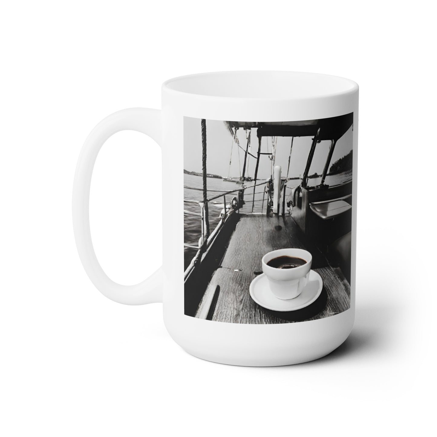 Sip and Sail the Sea Ceramic Mug 15oz - Haute Sail