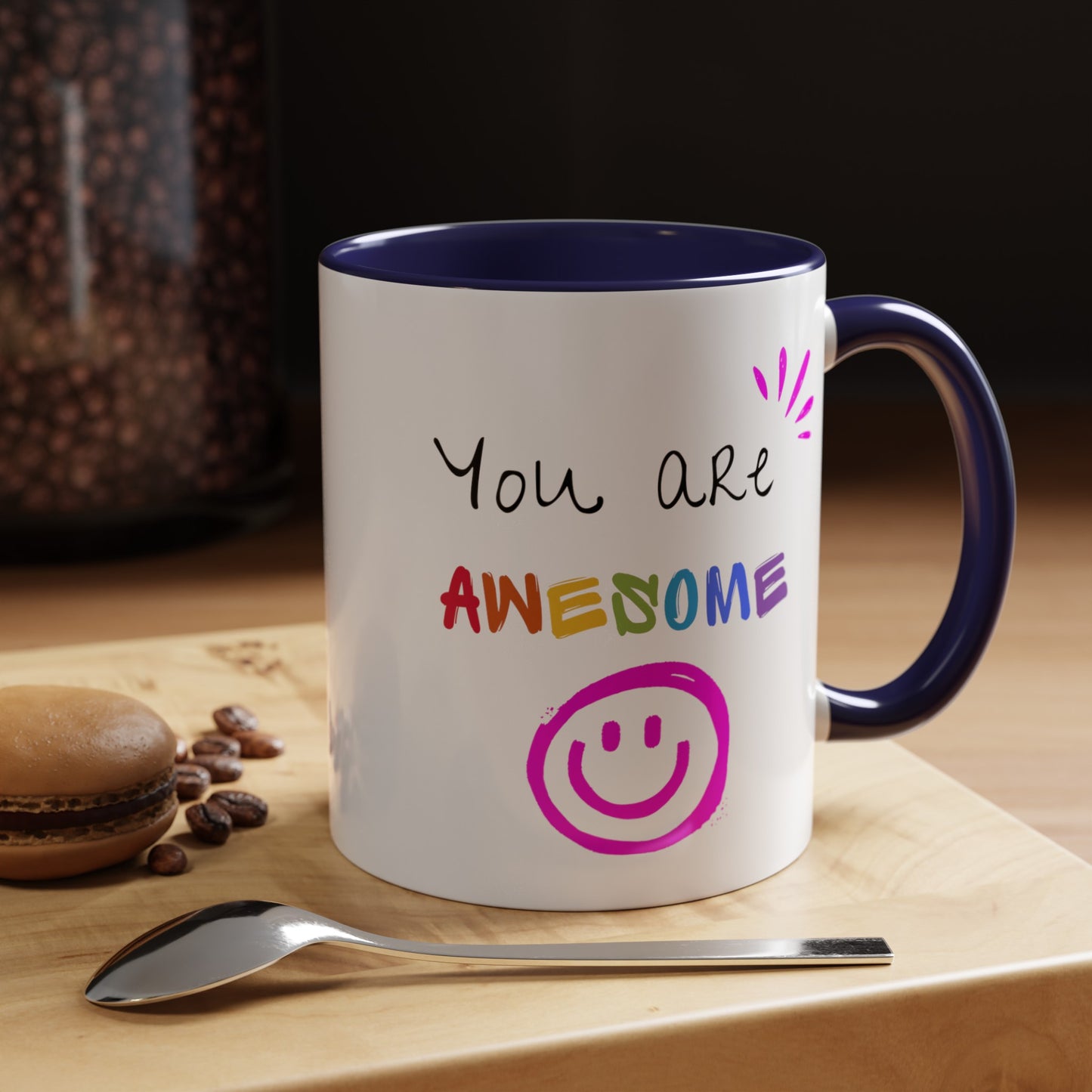 You are Awesome Accent Coffee Mug, 11oz - Haute Sail