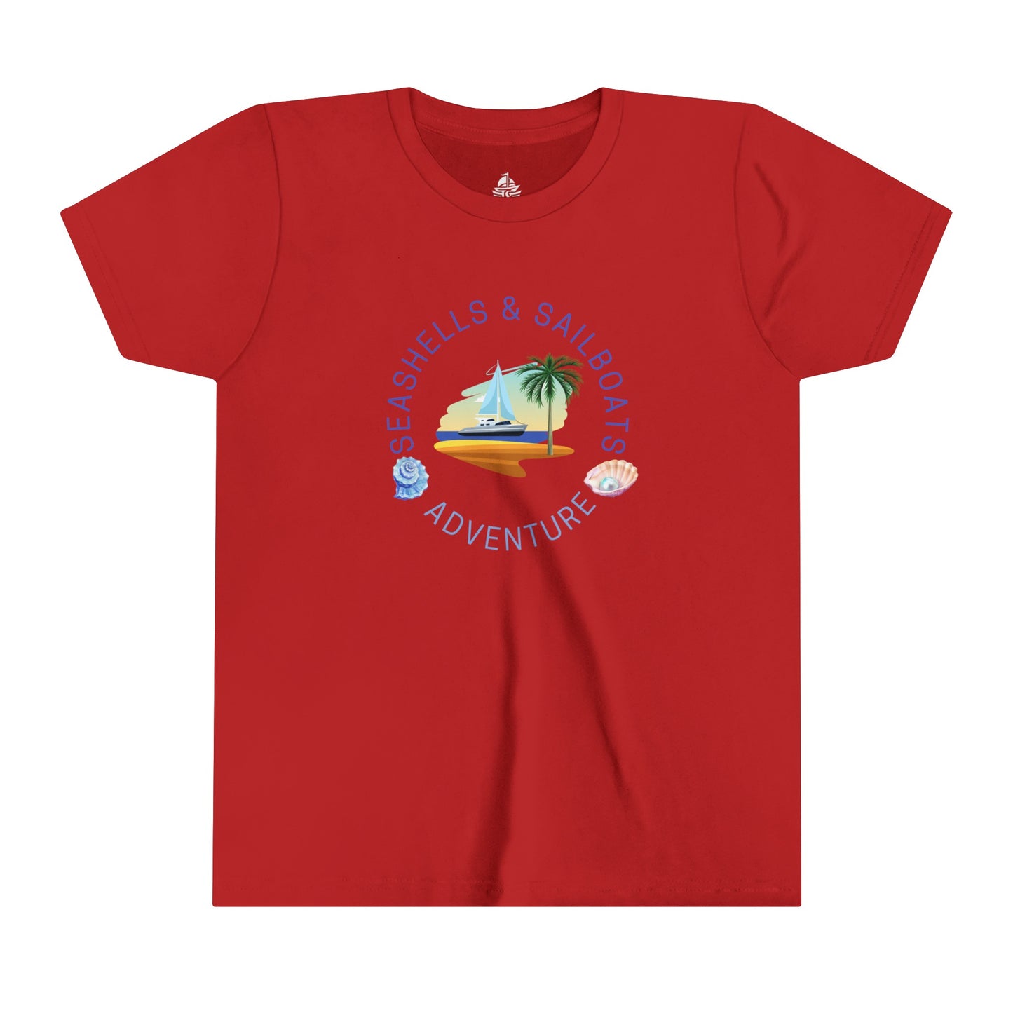 Seashells and Sailboats Youth Short Sleeve Tee - Haute Sail