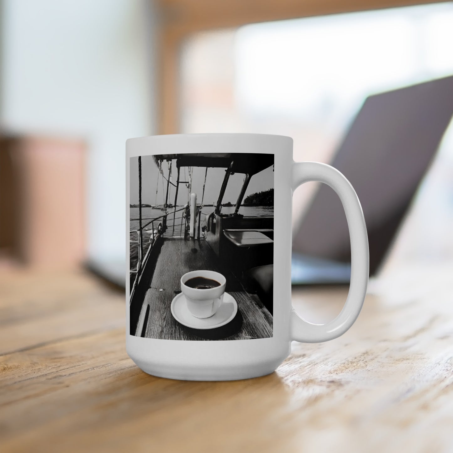 Sip and Sail the Sea Ceramic Mug 15oz - Haute Sail