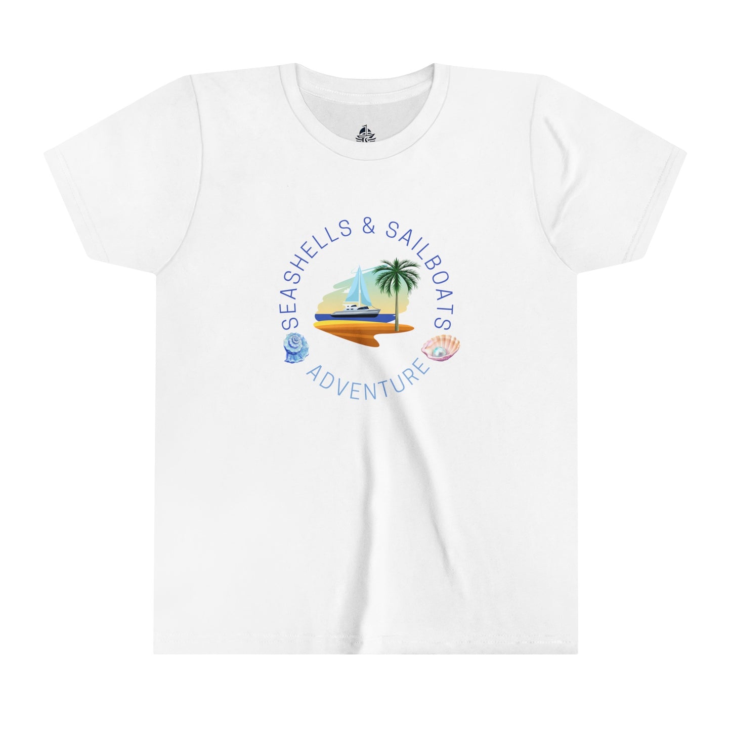 Seashells and Sailboats Youth Short Sleeve Tee - Haute Sail