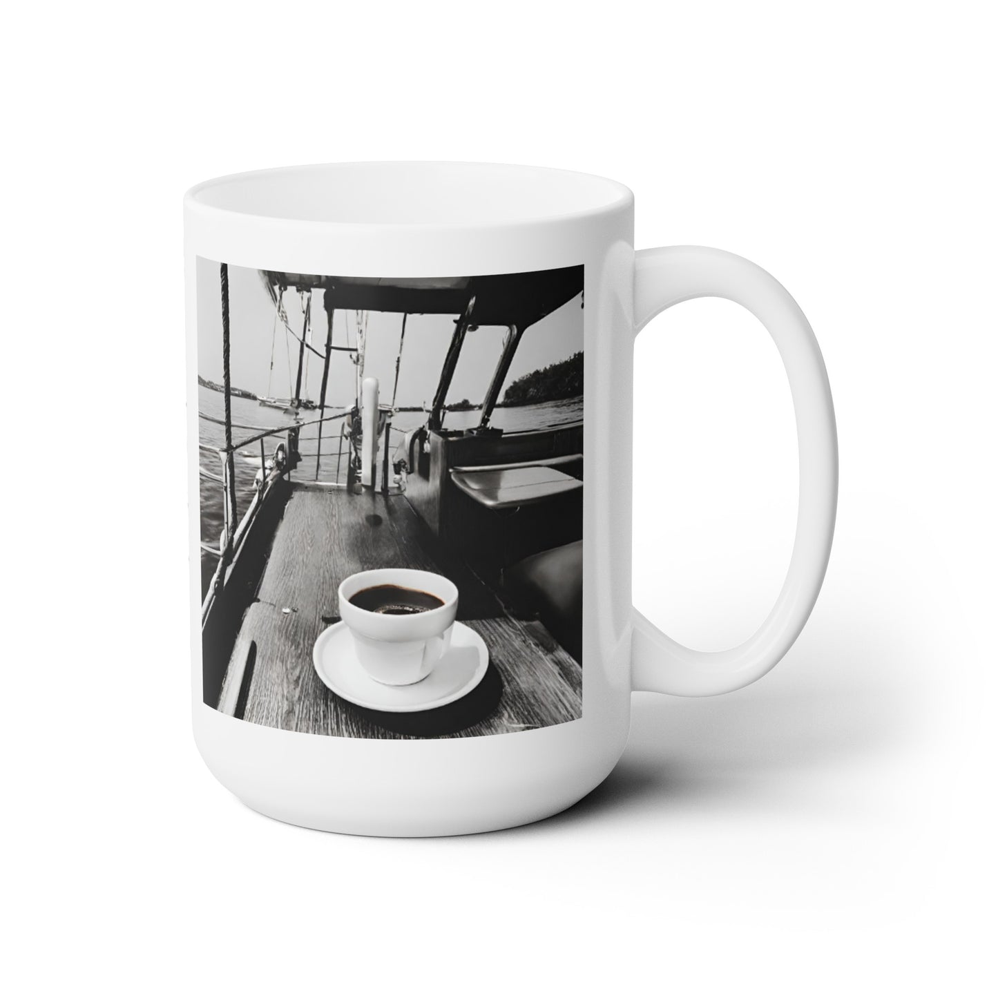 Sip and Sail the Sea Ceramic Mug 15oz - Haute Sail