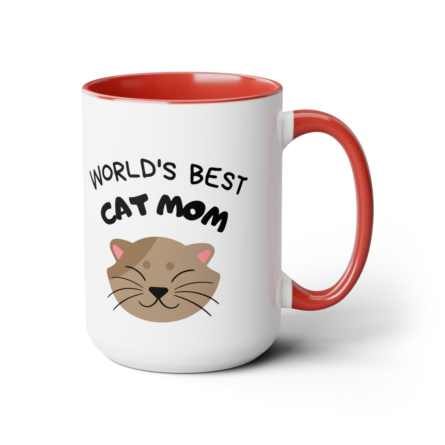 World's Best Cat Mom Two-Tone Coffee Mug, 15oz - Haute Sail