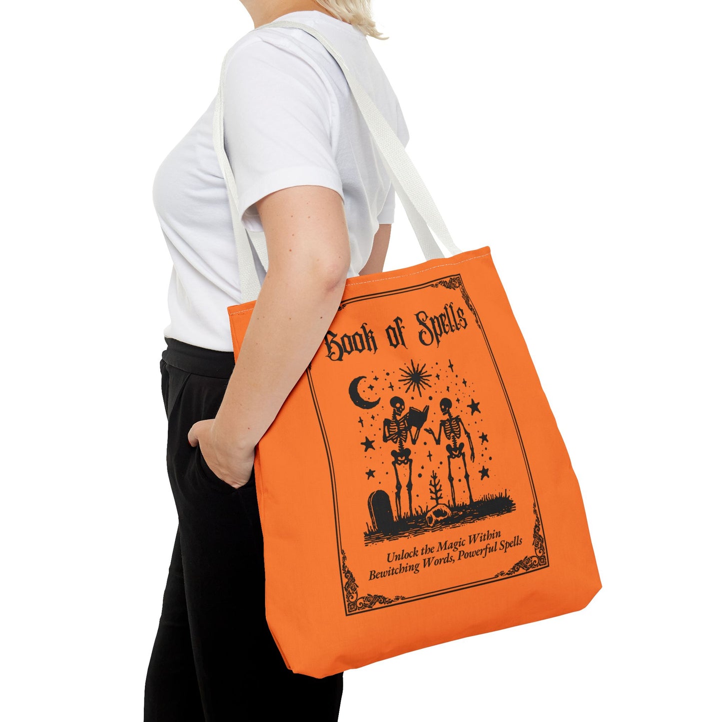 Book of Spells Halloween Tote Bag