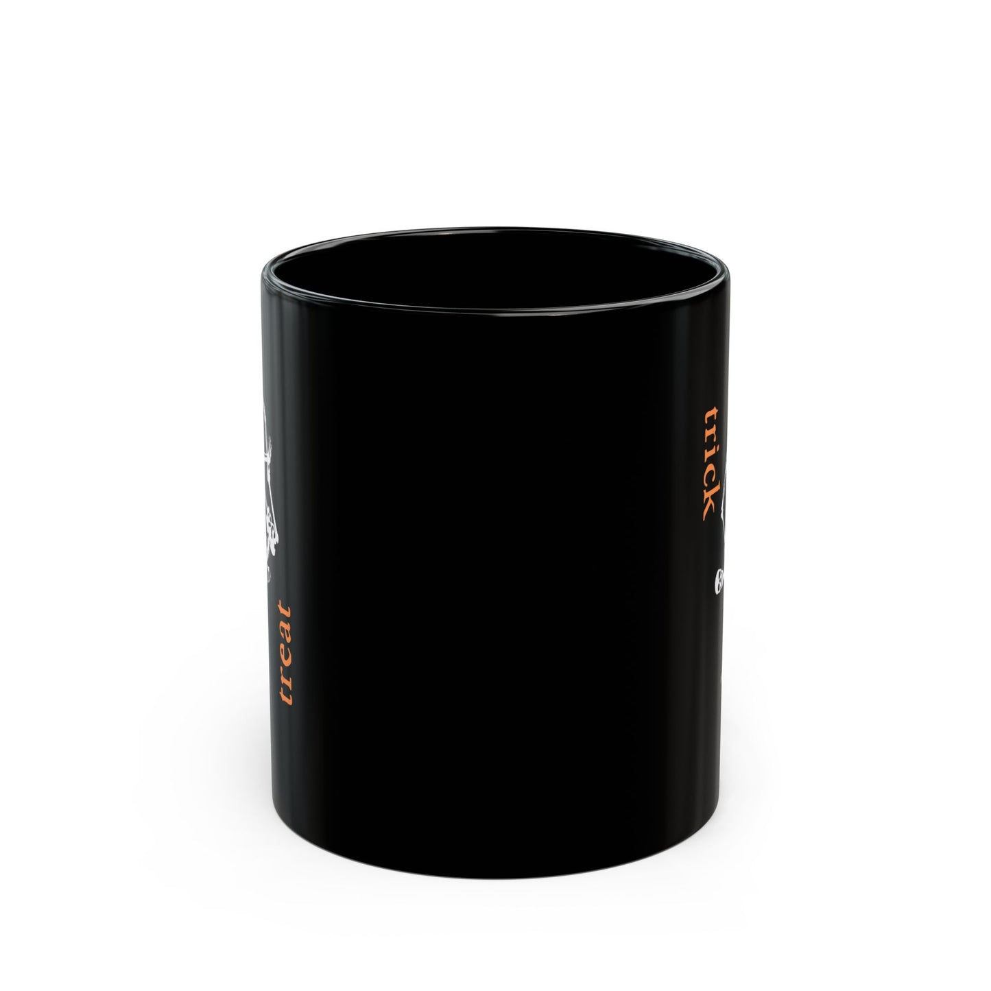 Trick or Treat Skeleton Black Mug (11oz, 15oz)