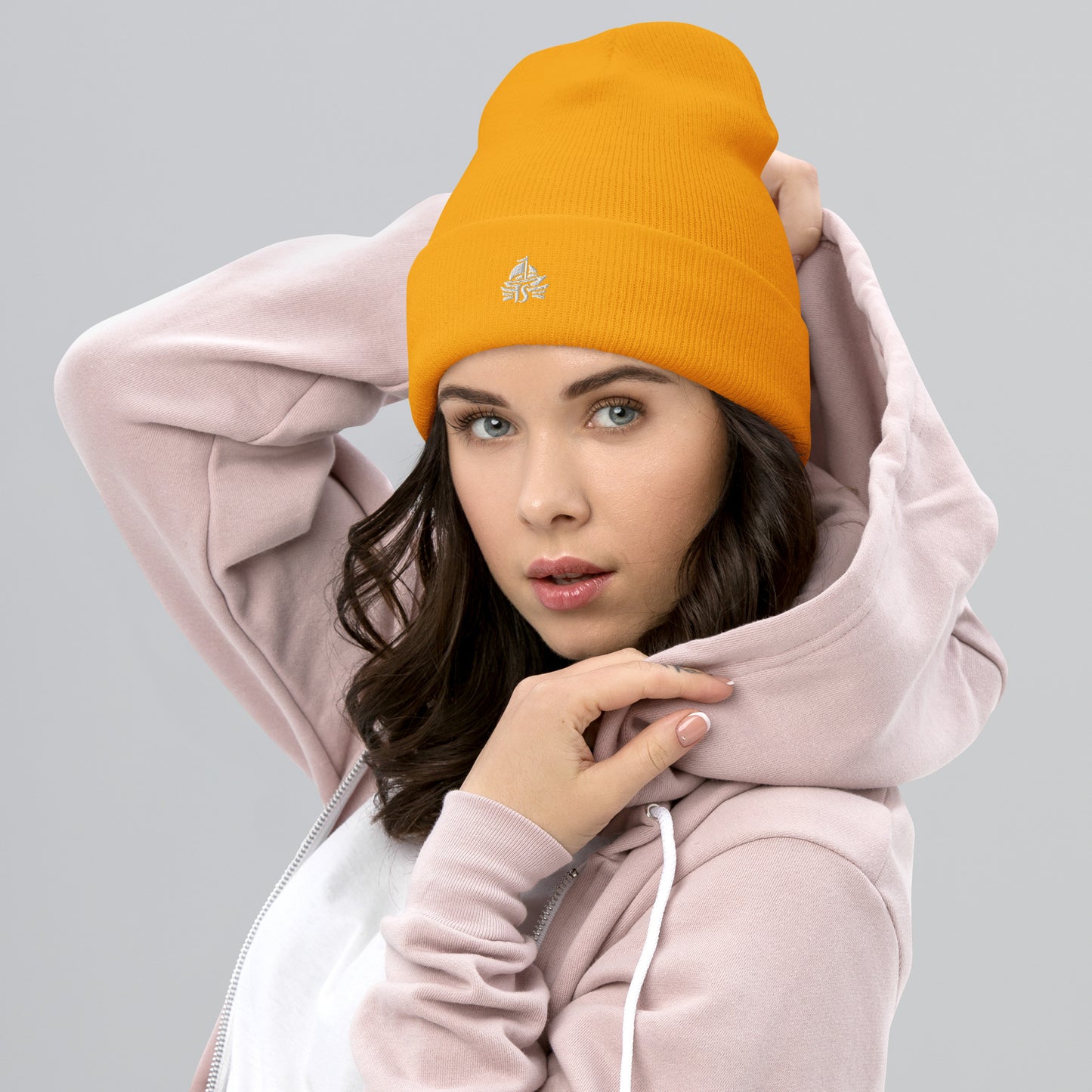 Haute Sail Embroidered Cuffed Beanie - Haute Sail