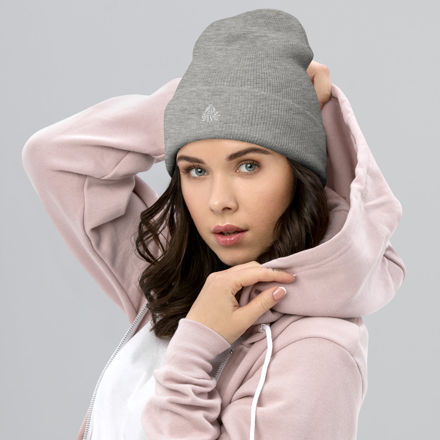 Haute Sail Embroidered Cuffed Beanie - Haute Sail
