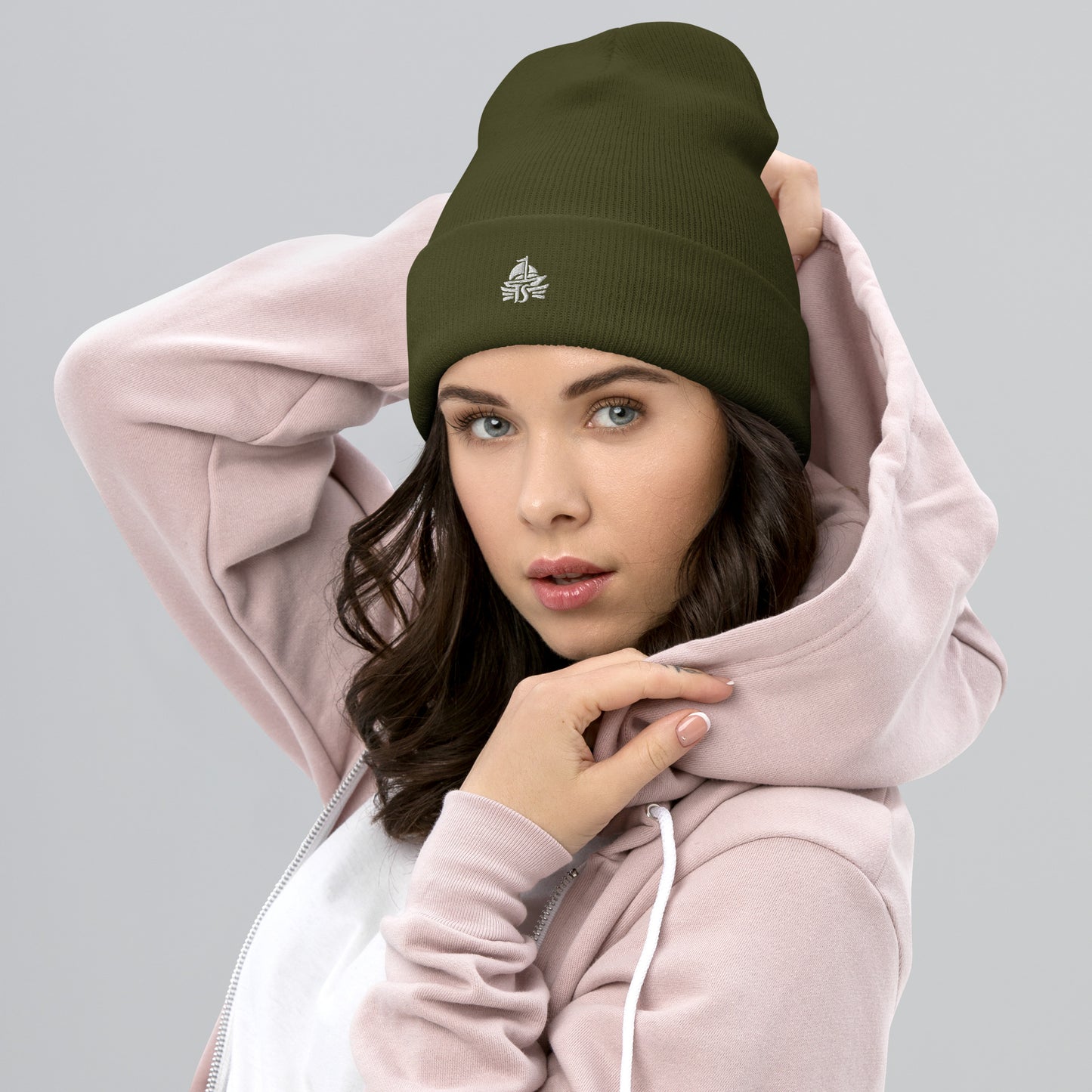 Haute Sail Embroidered Cuffed Beanie - Haute Sail