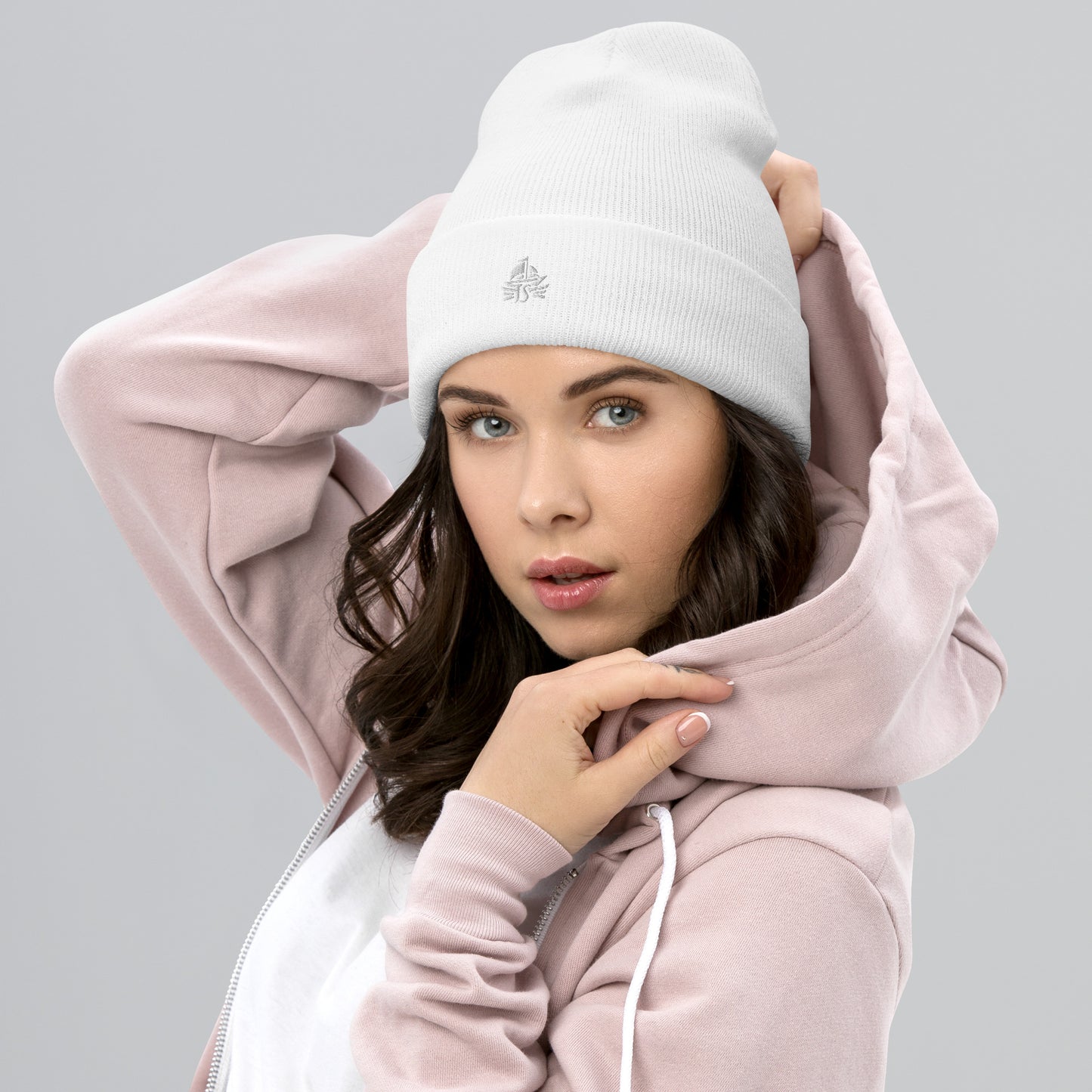 Haute Sail Embroidered Cuffed Beanie - Haute Sail