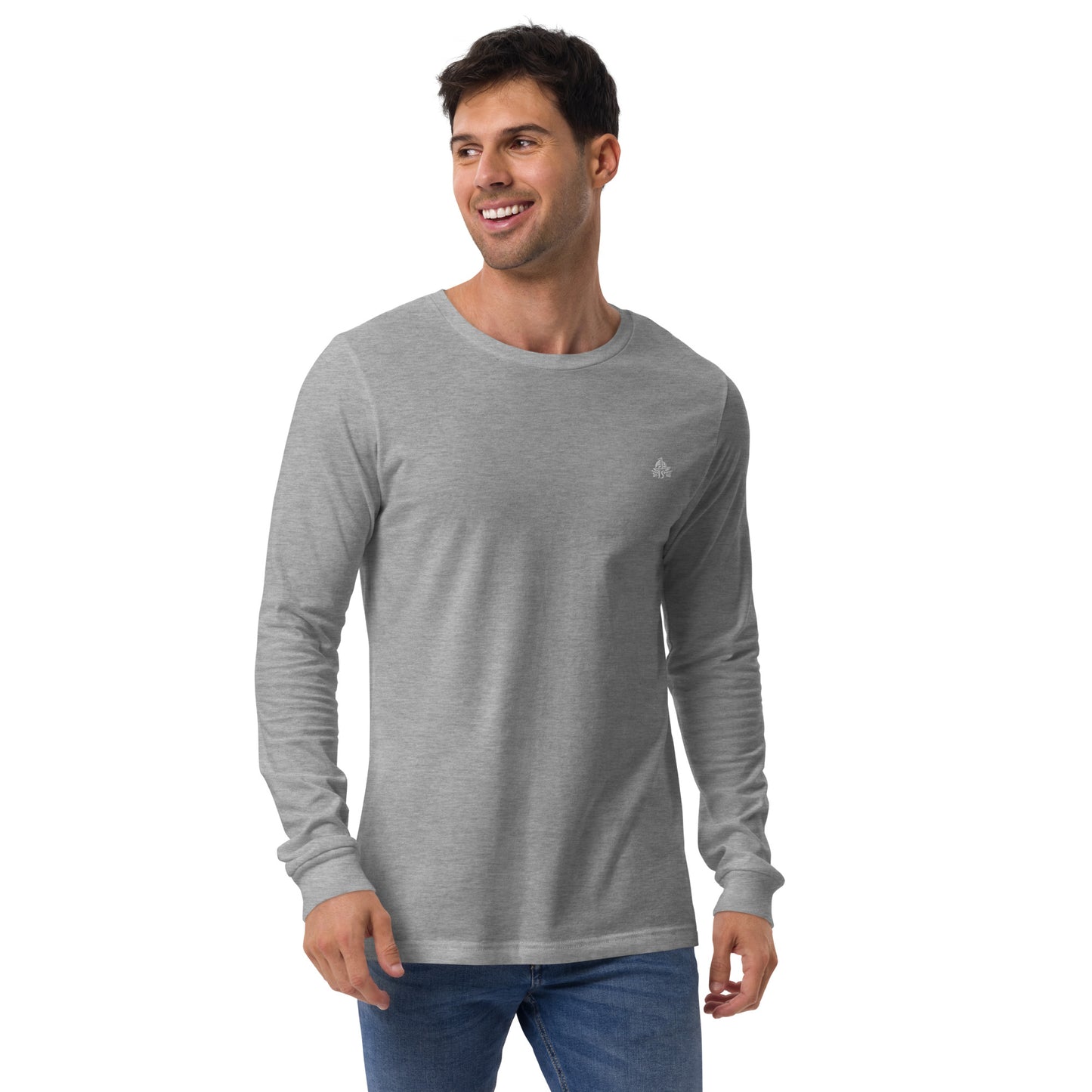 Haute Sail Embroidered Unisex Long Sleeve Tee - Haute Sail