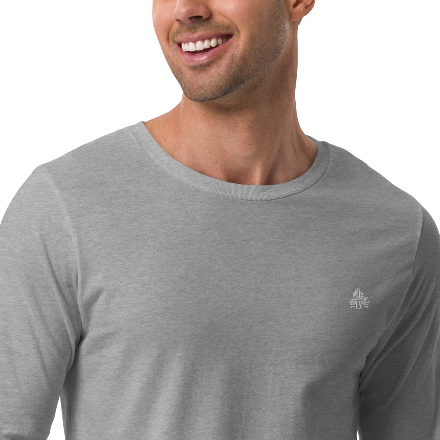 Haute Sail Embroidered Unisex Long Sleeve Tee - Haute Sail