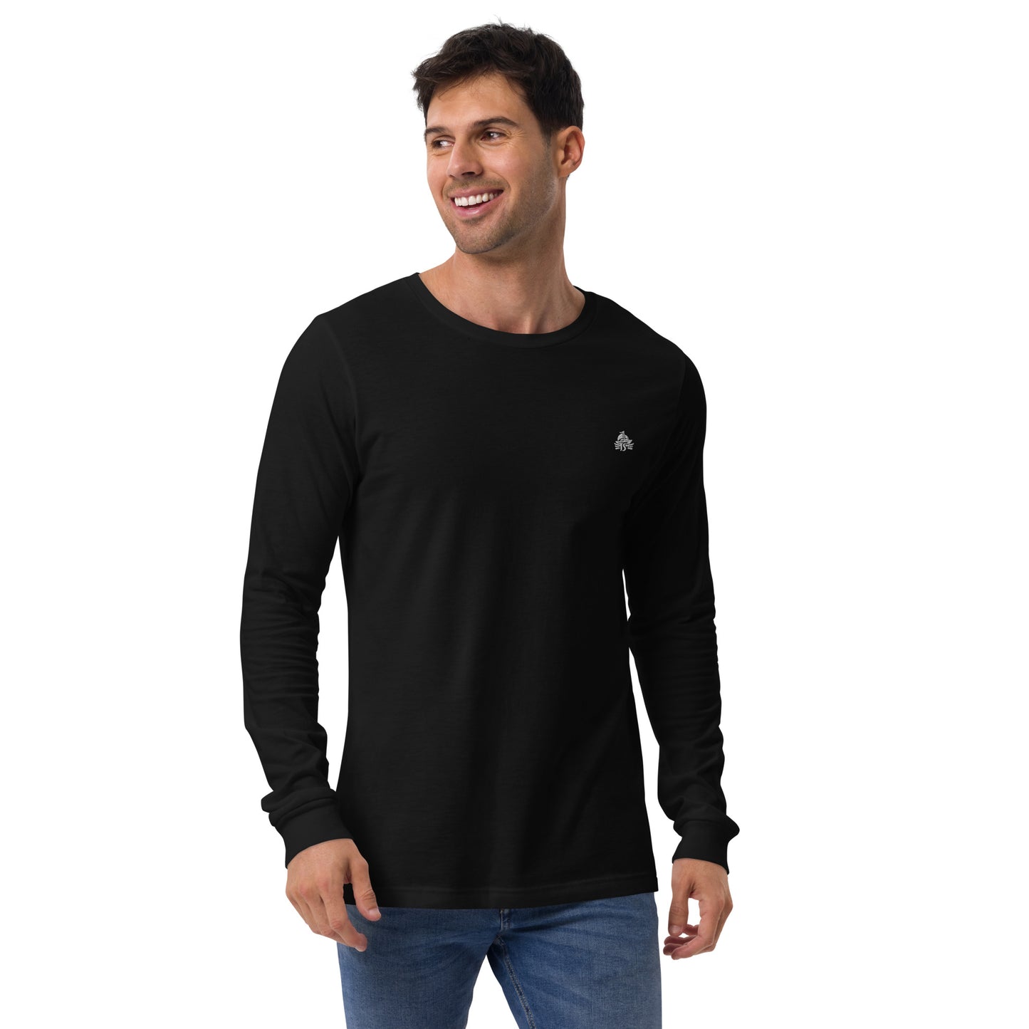 Haute Sail Embroidered Unisex Long Sleeve Tee - Haute Sail