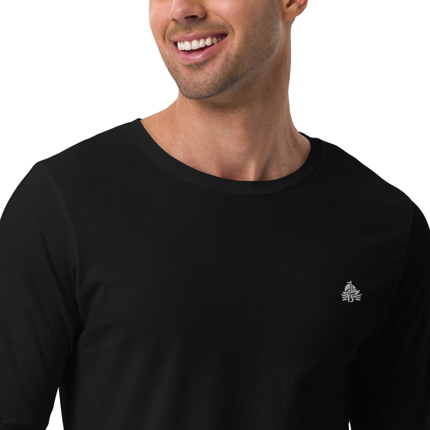 Haute Sail Embroidered Unisex Long Sleeve Tee - Haute Sail