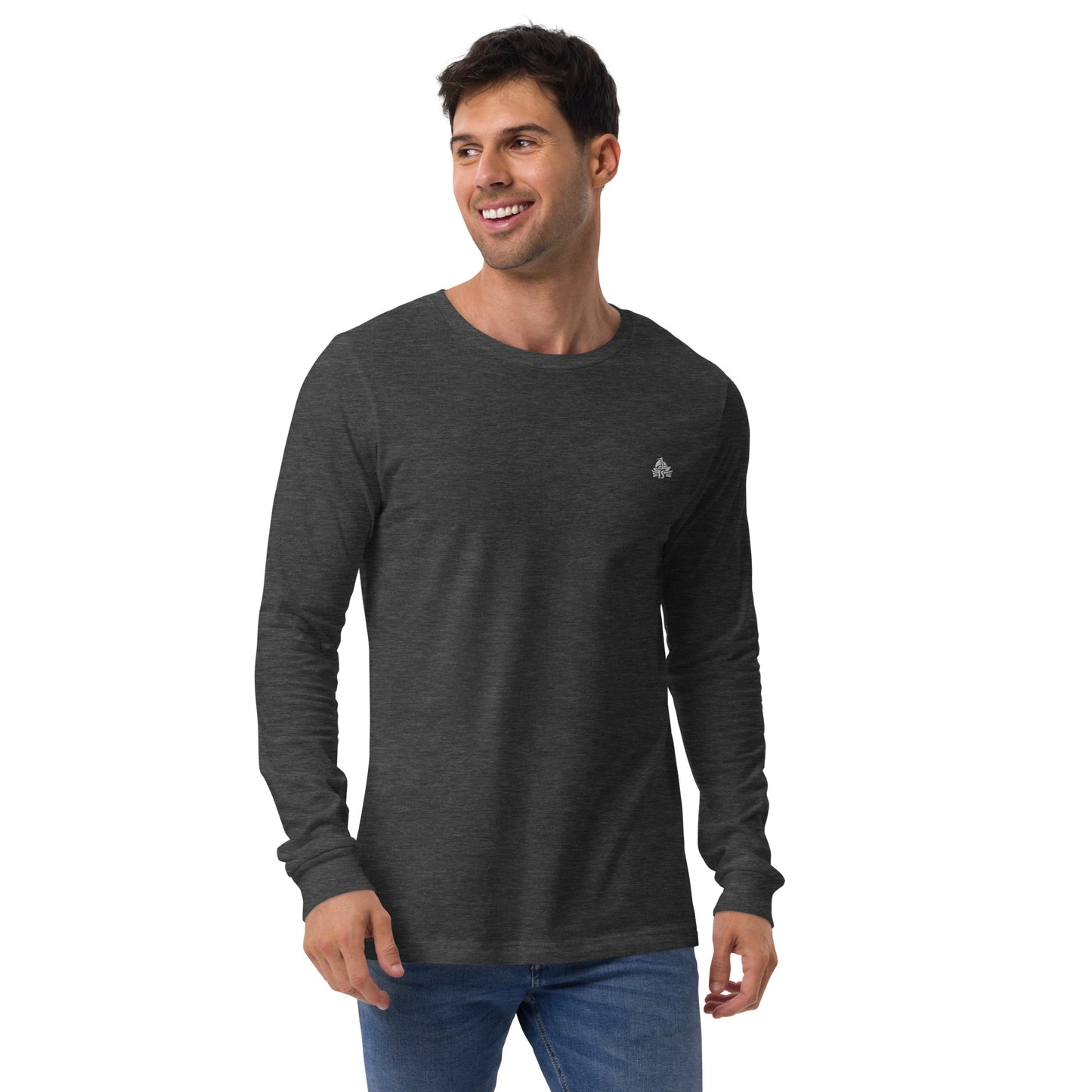 Haute Sail Embroidered Unisex Long Sleeve Tee - Haute Sail