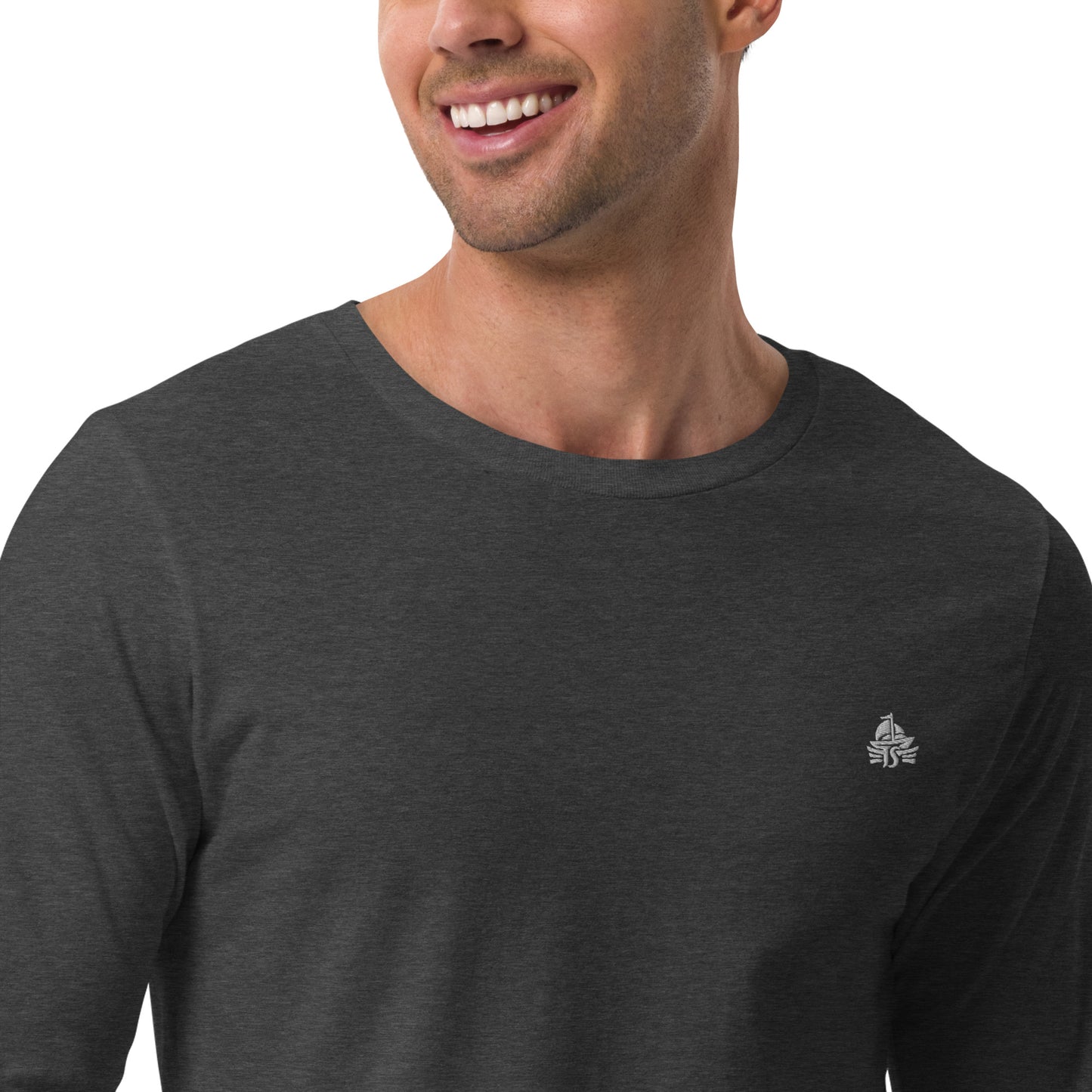 Haute Sail Embroidered Unisex Long Sleeve Tee - Haute Sail