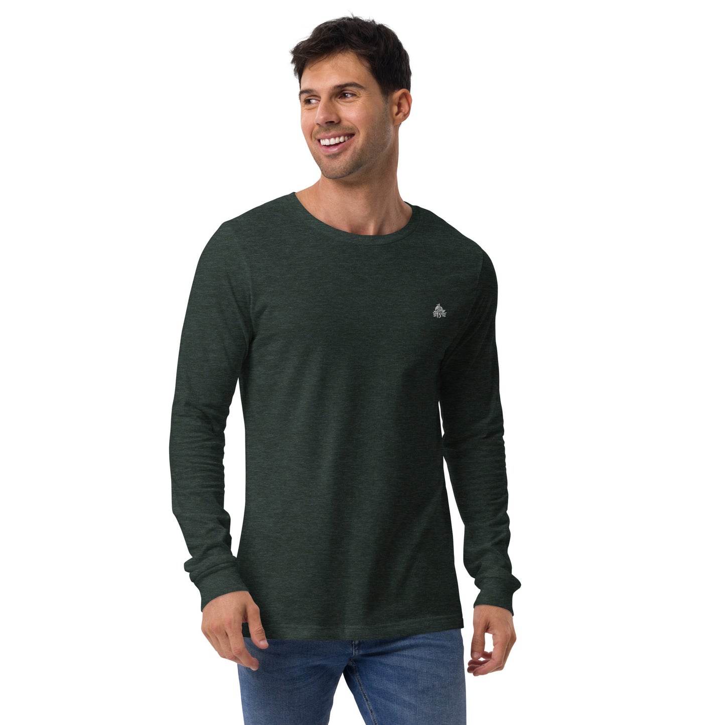 Haute Sail Embroidered Unisex Long Sleeve Tee - Haute Sail