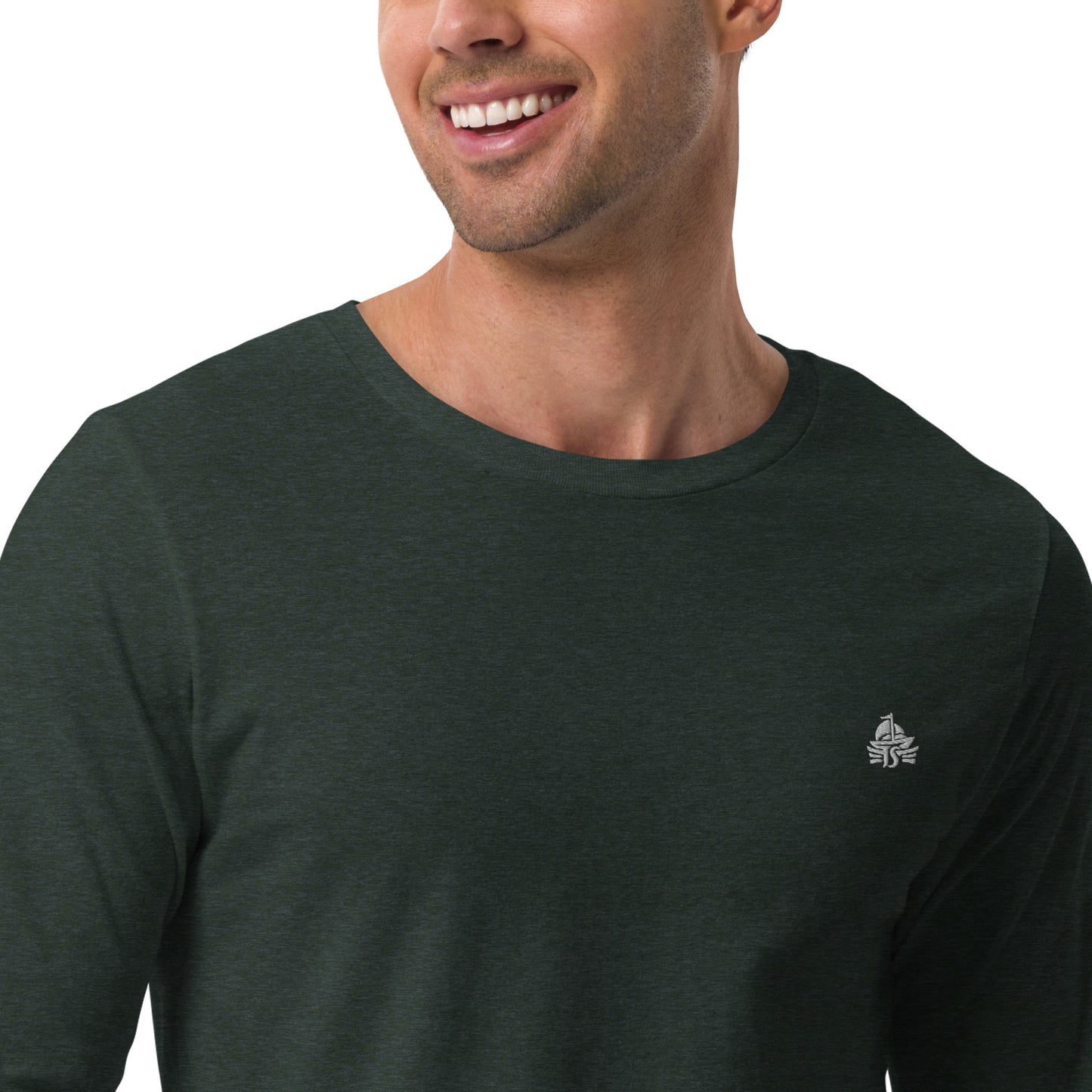 Haute Sail Embroidered Unisex Long Sleeve Tee - Haute Sail