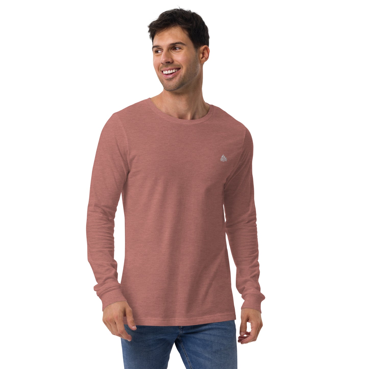 Haute Sail Embroidered Unisex Long Sleeve Tee - Haute Sail