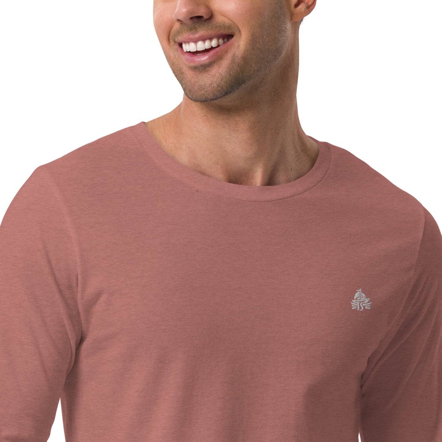 Haute Sail Embroidered Unisex Long Sleeve Tee - Haute Sail