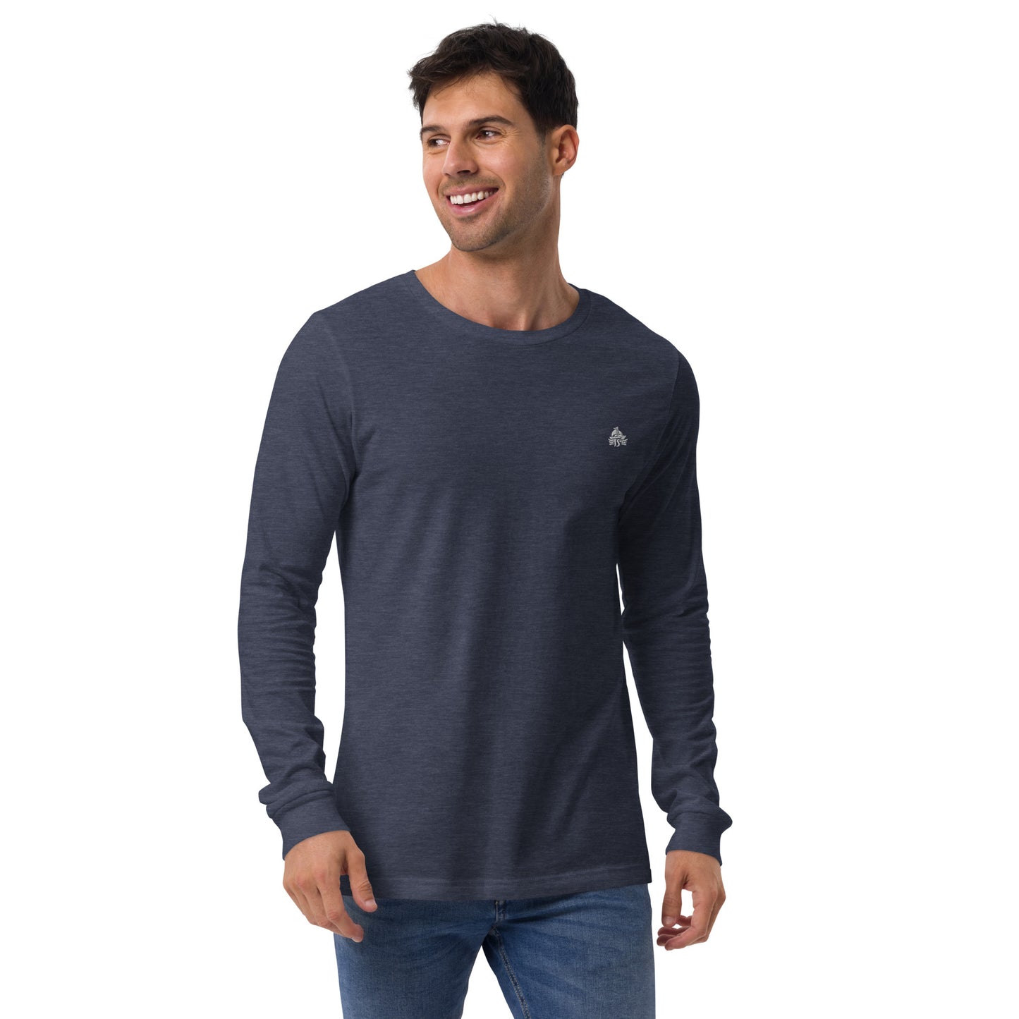 Haute Sail Embroidered Unisex Long Sleeve Tee - Haute Sail