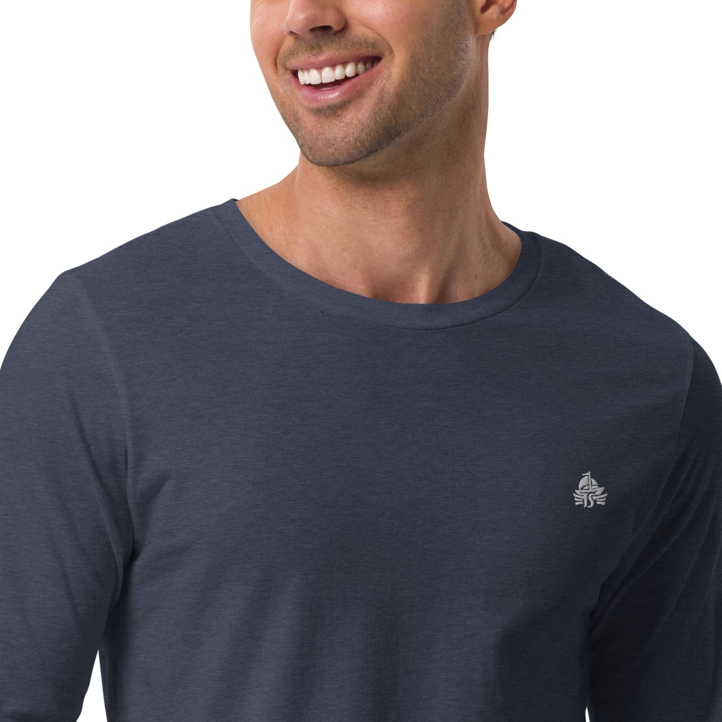 Haute Sail Embroidered Unisex Long Sleeve Tee - Haute Sail