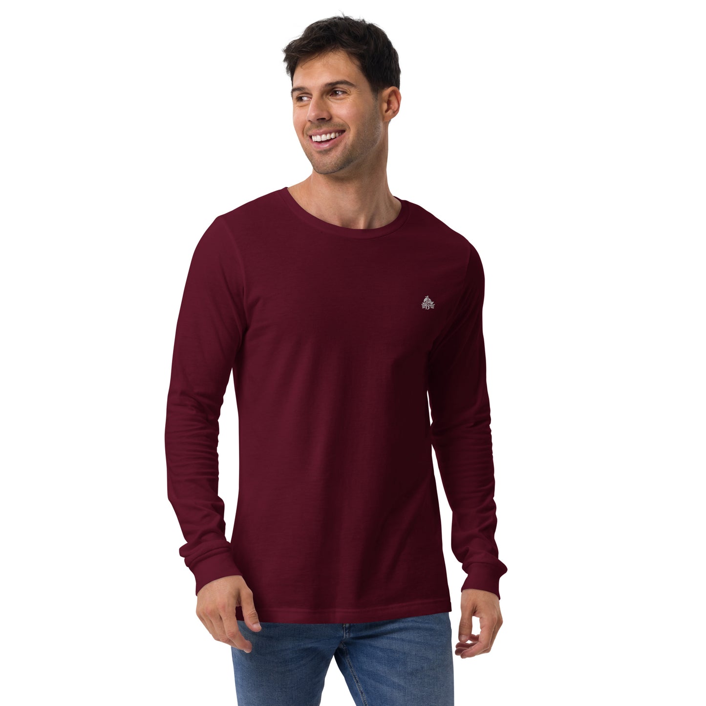 Haute Sail Embroidered Unisex Long Sleeve Tee - Haute Sail