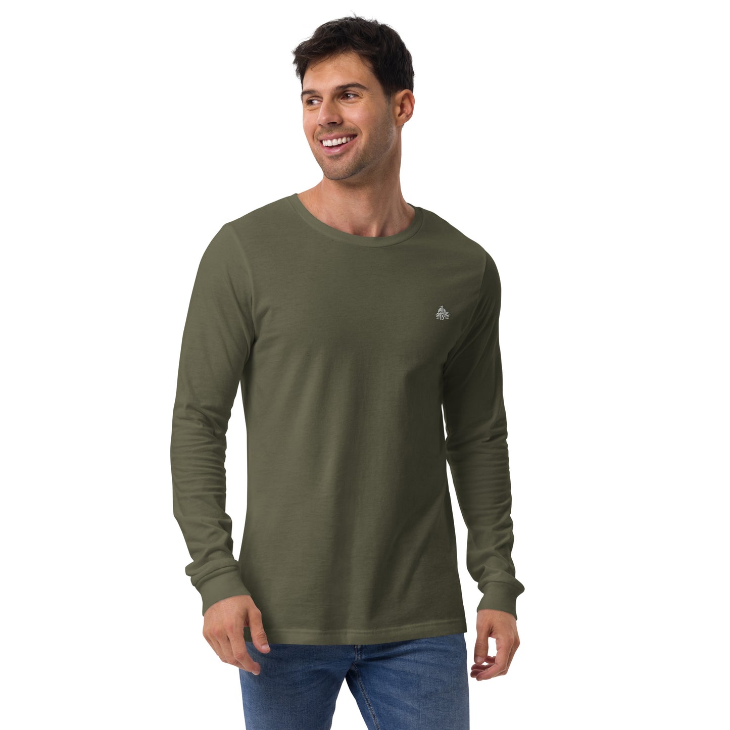 Haute Sail Embroidered Unisex Long Sleeve Tee - Haute Sail