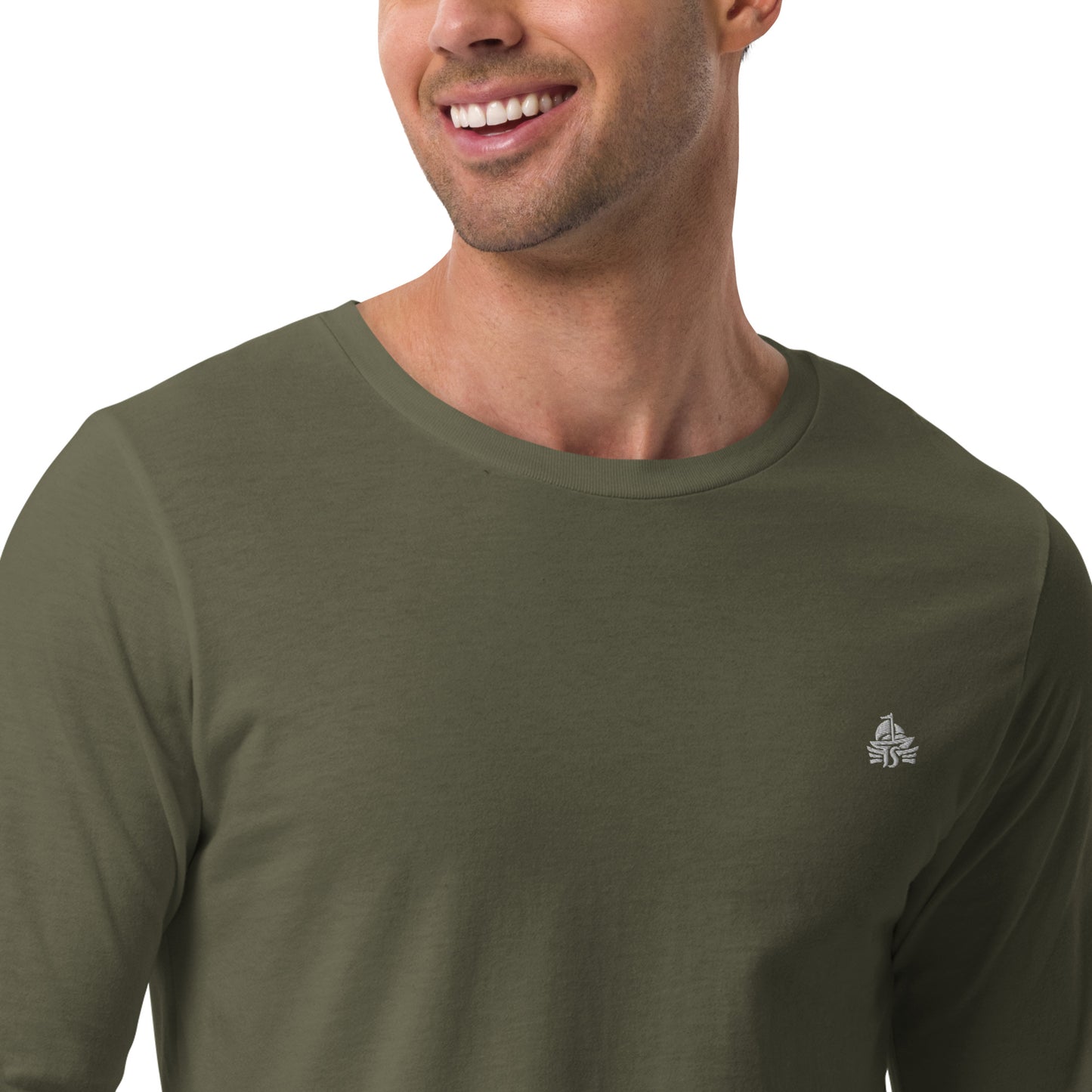 Haute Sail Embroidered Unisex Long Sleeve Tee - Haute Sail