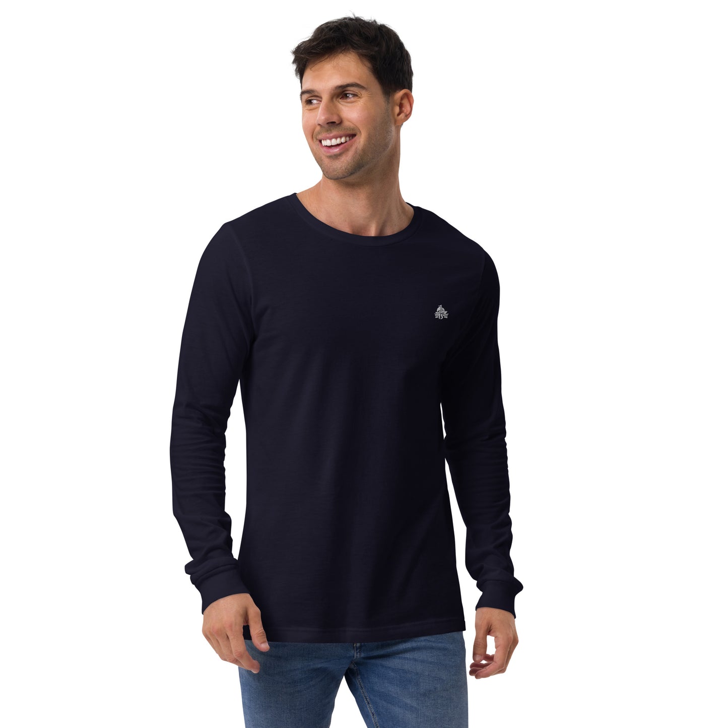 Haute Sail Embroidered Unisex Long Sleeve Tee - Haute Sail