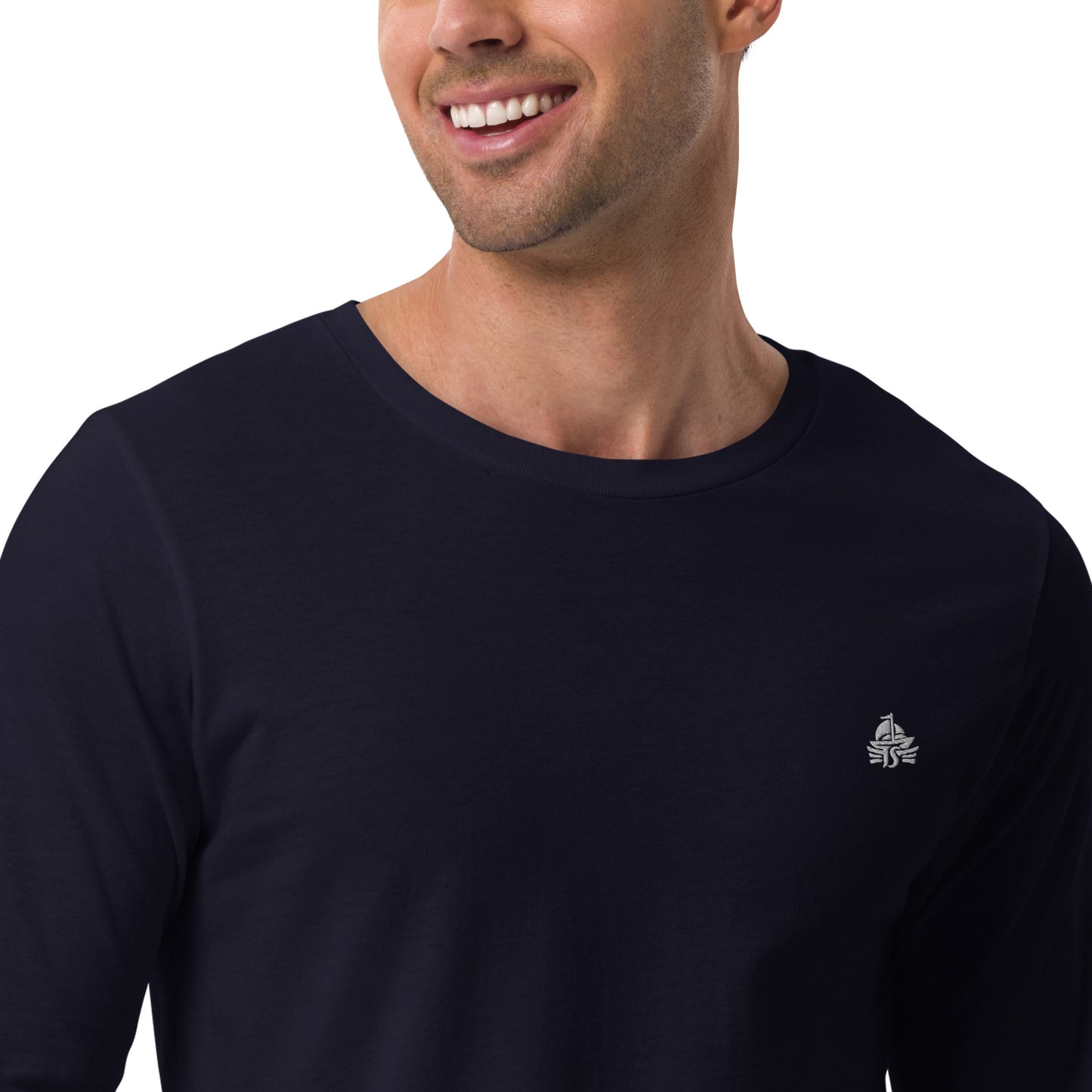 Haute Sail Embroidered Unisex Long Sleeve Tee - Haute Sail