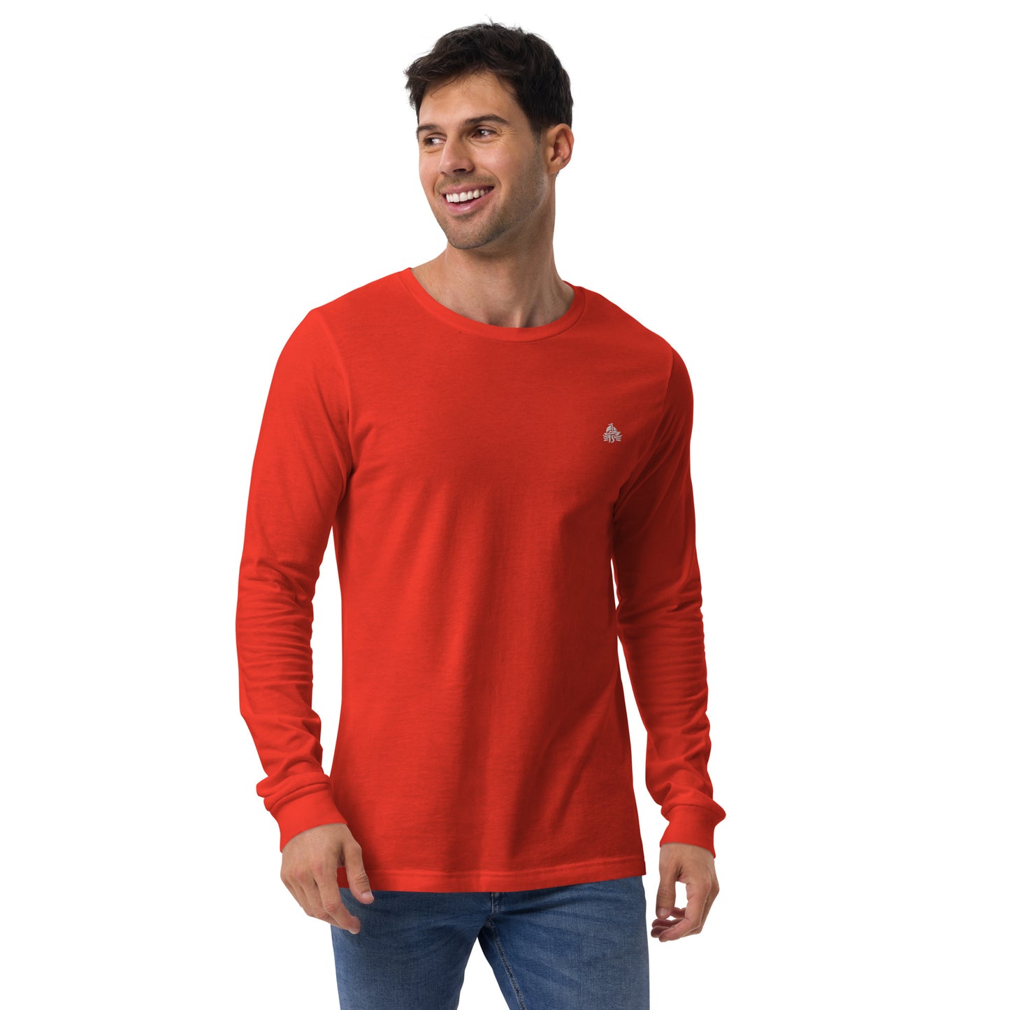 Haute Sail Embroidered Unisex Long Sleeve Tee - Haute Sail
