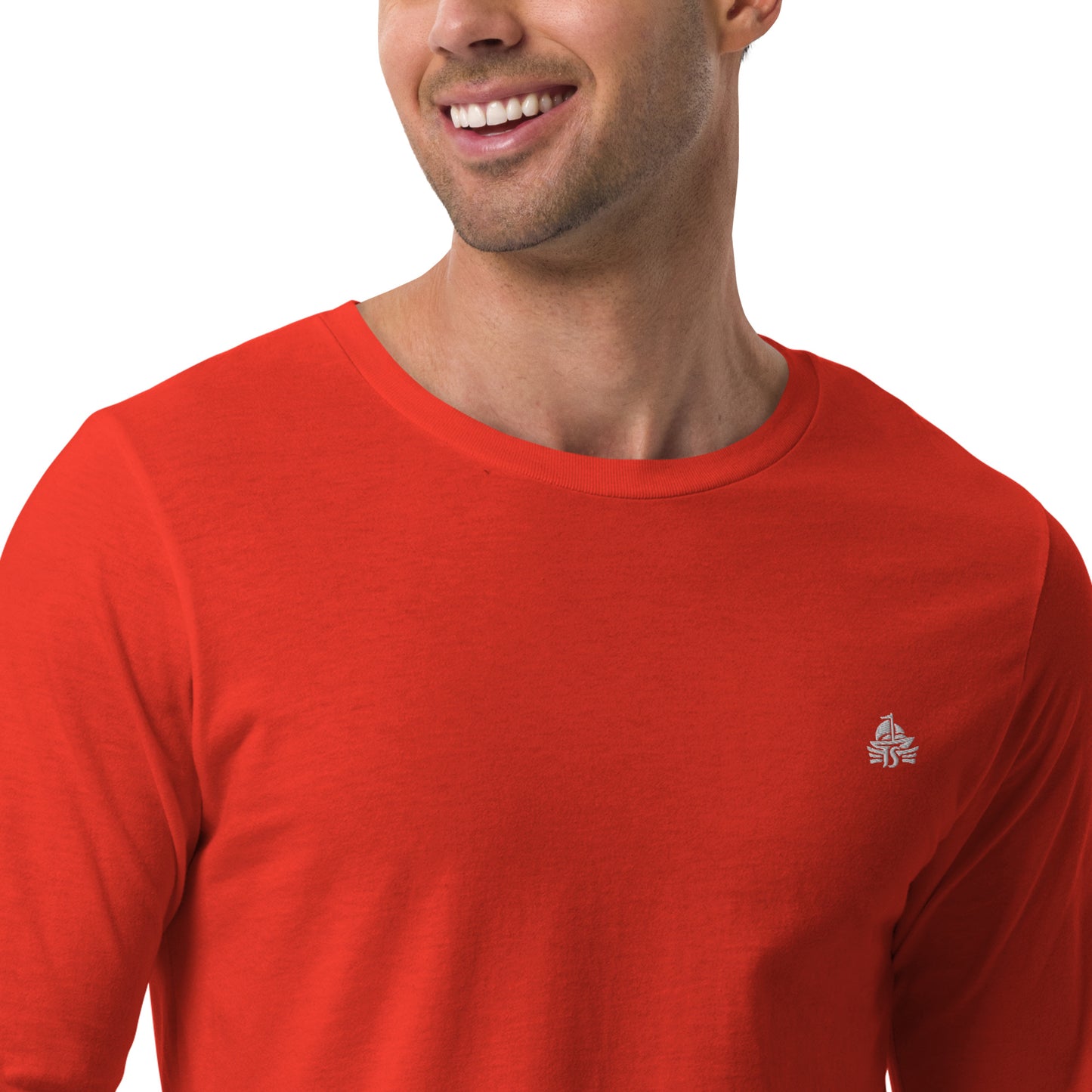 Haute Sail Embroidered Unisex Long Sleeve Tee - Haute Sail