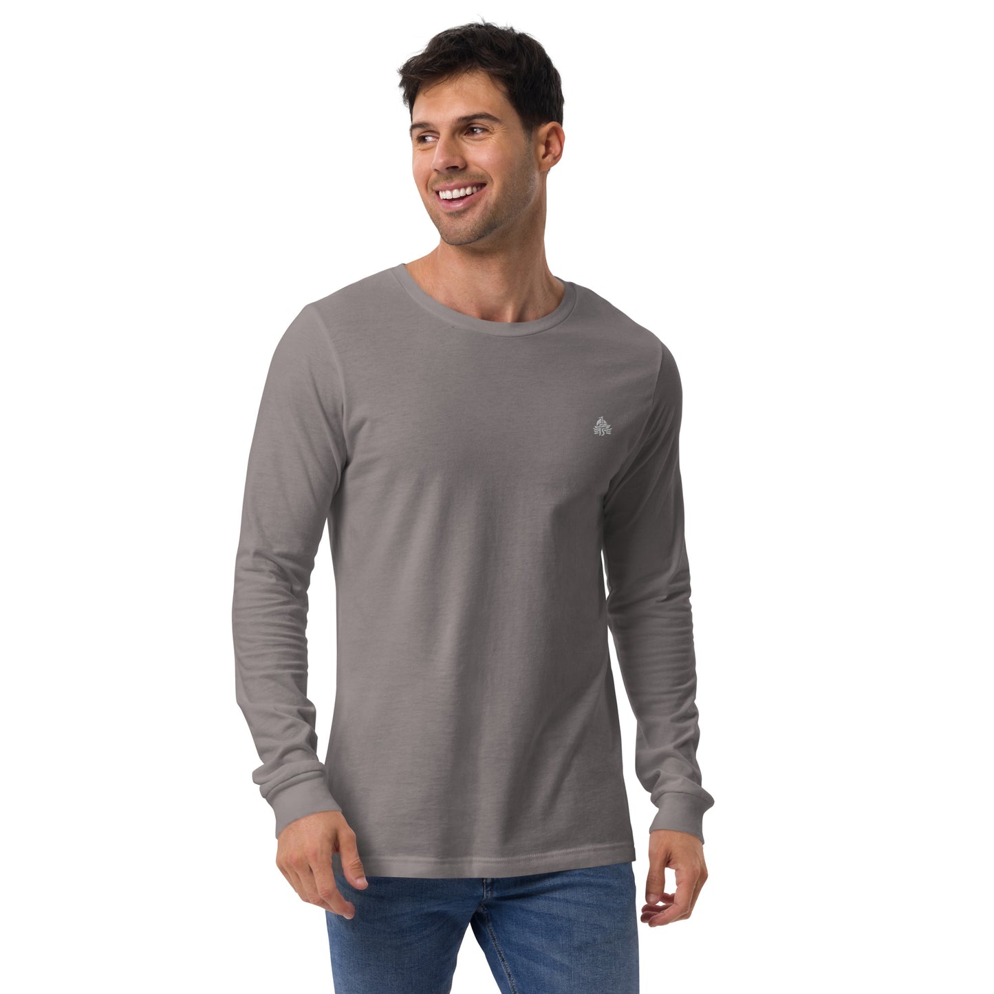 Haute Sail Embroidered Unisex Long Sleeve Tee - Haute Sail