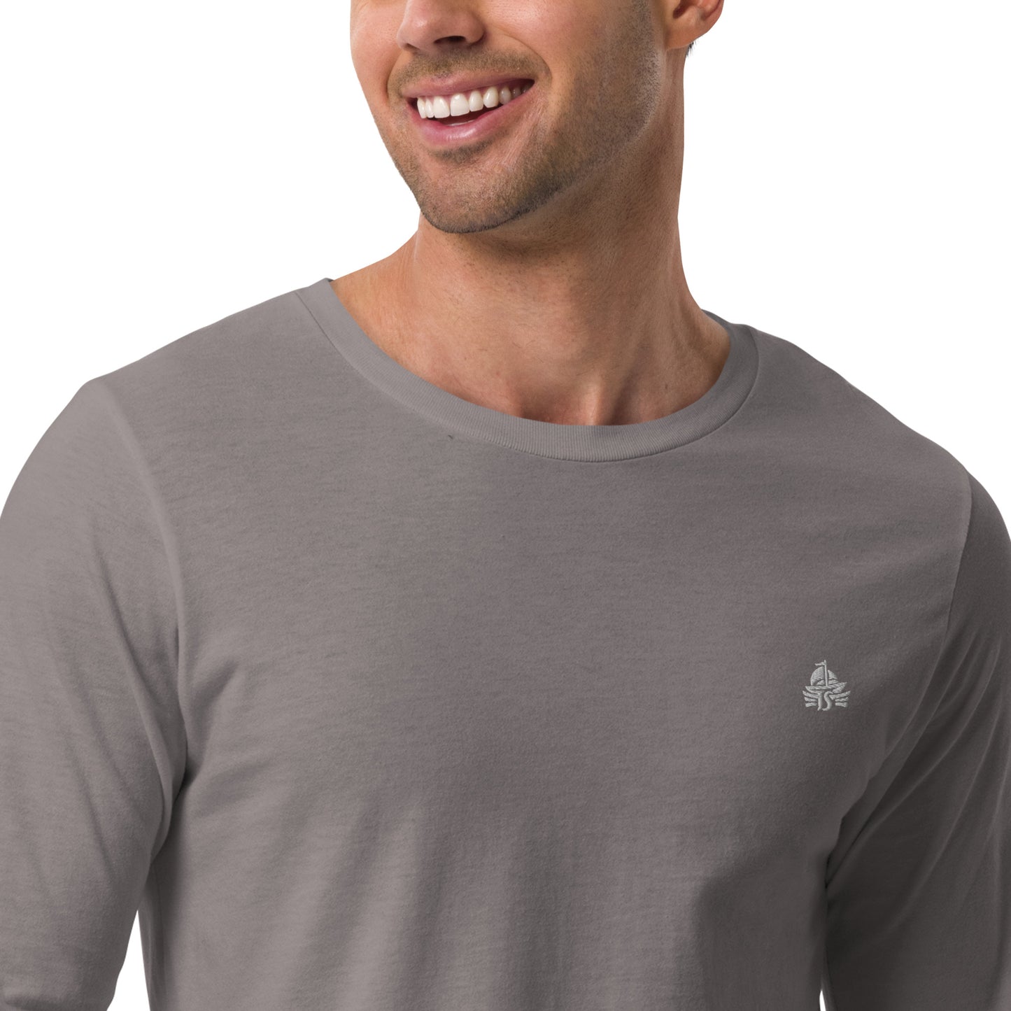 Haute Sail Embroidered Unisex Long Sleeve Tee - Haute Sail
