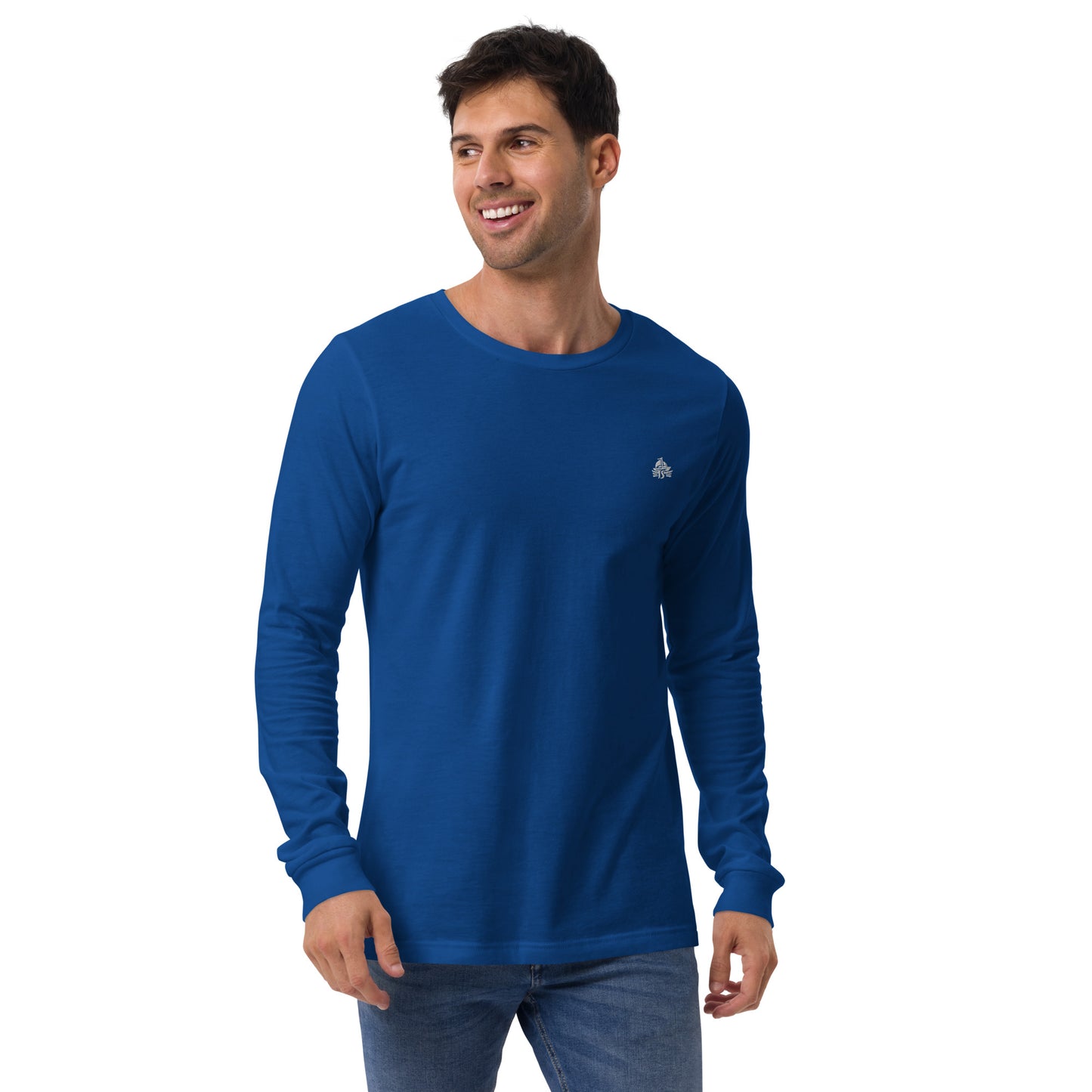 Haute Sail Embroidered Unisex Long Sleeve Tee - Haute Sail