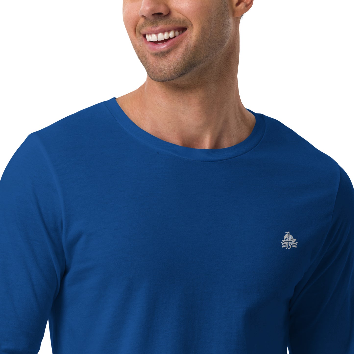 Haute Sail Embroidered Unisex Long Sleeve Tee - Haute Sail