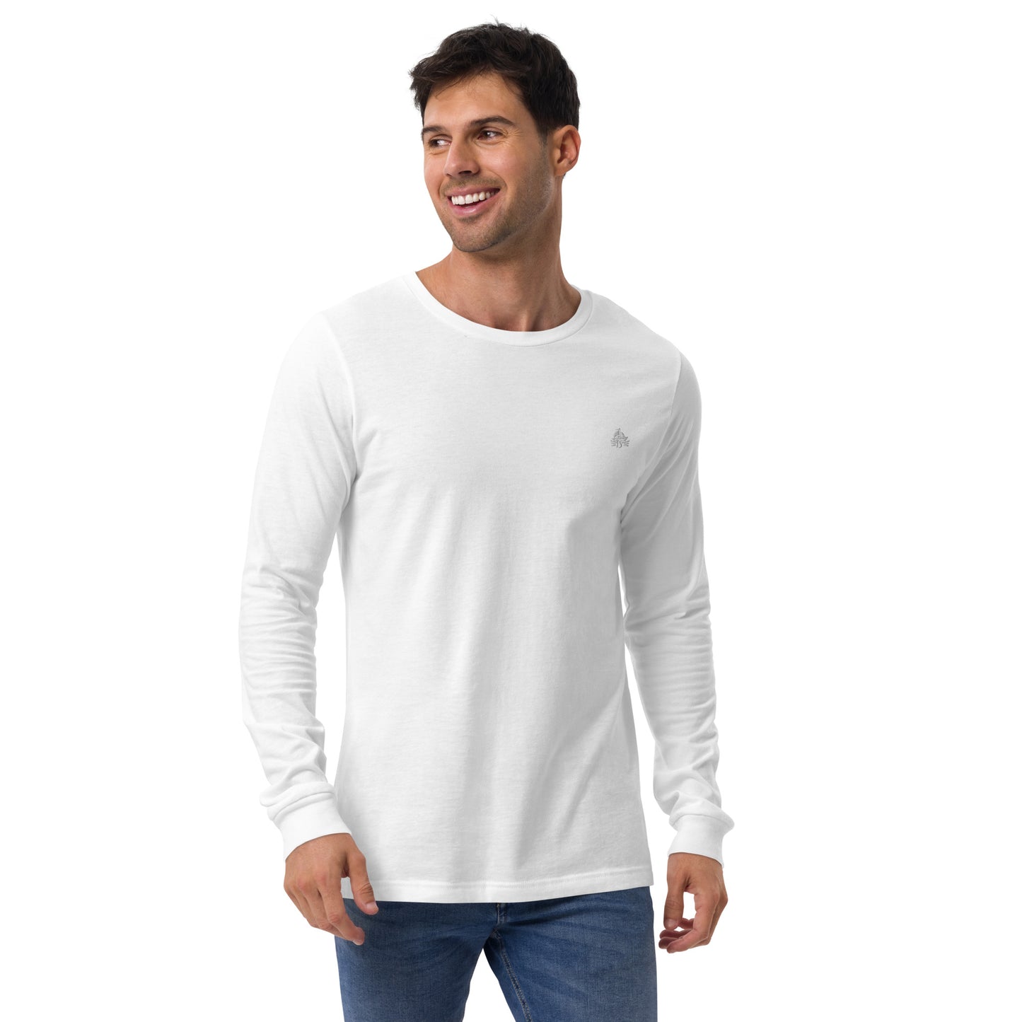 Haute Sail Embroidered Unisex Long Sleeve Tee - Haute Sail