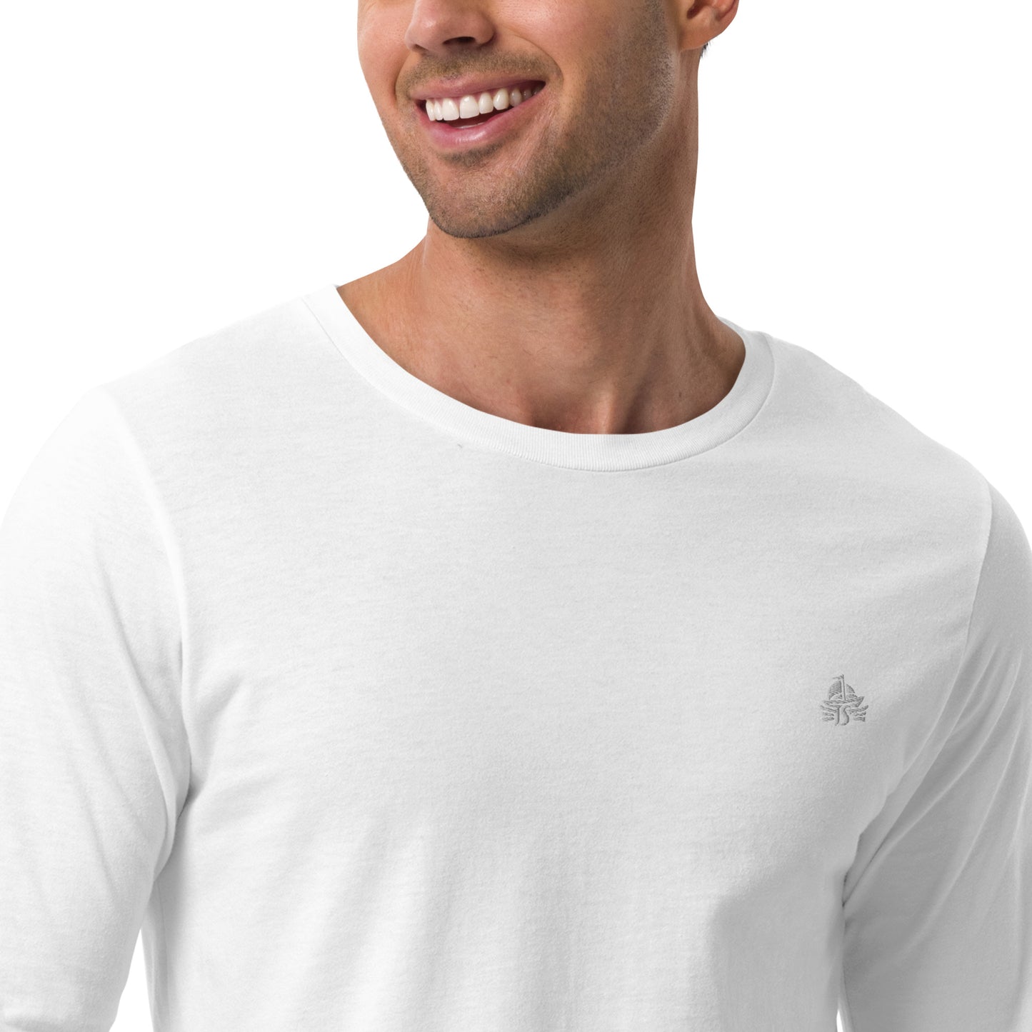 Haute Sail Embroidered Unisex Long Sleeve Tee - Haute Sail