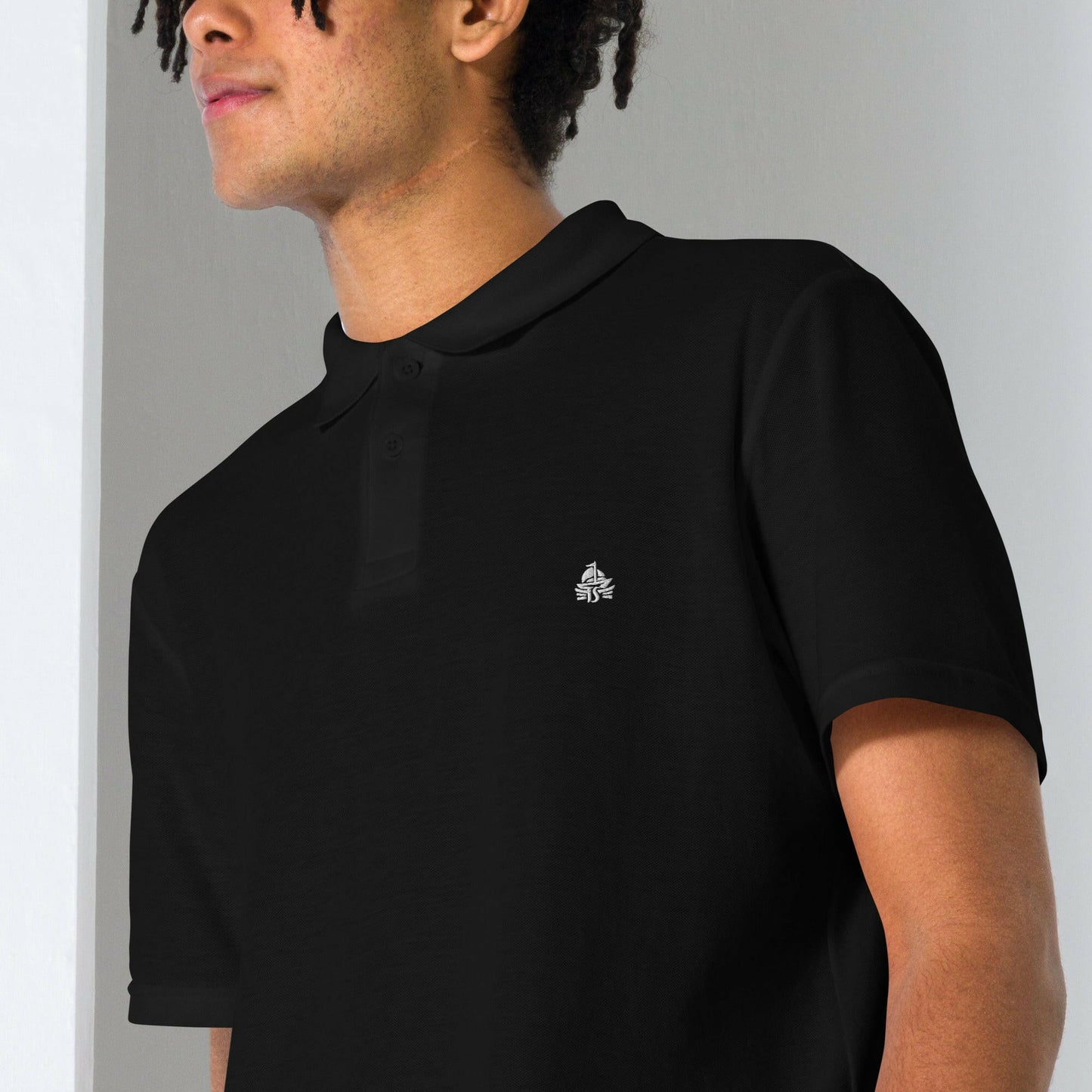 Unisex pique polo shirt - Haute Sail