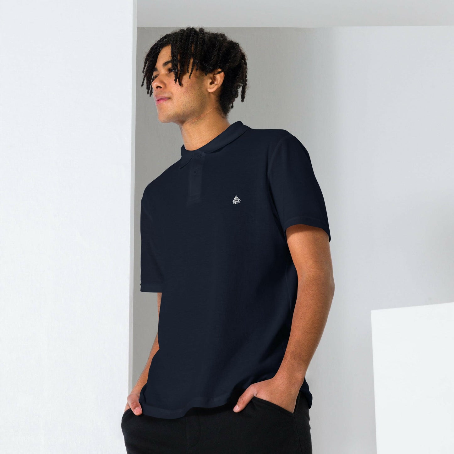 Unisex pique polo shirt - Haute Sail